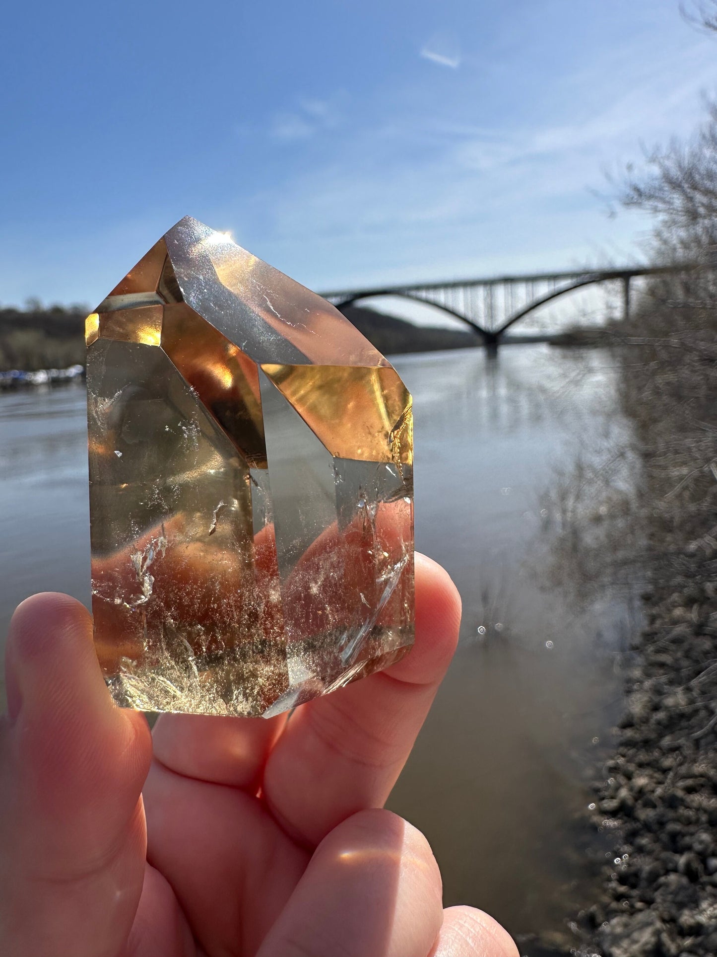 Citrine Tower | Abundance | Wealth | Sunshine | Quartz