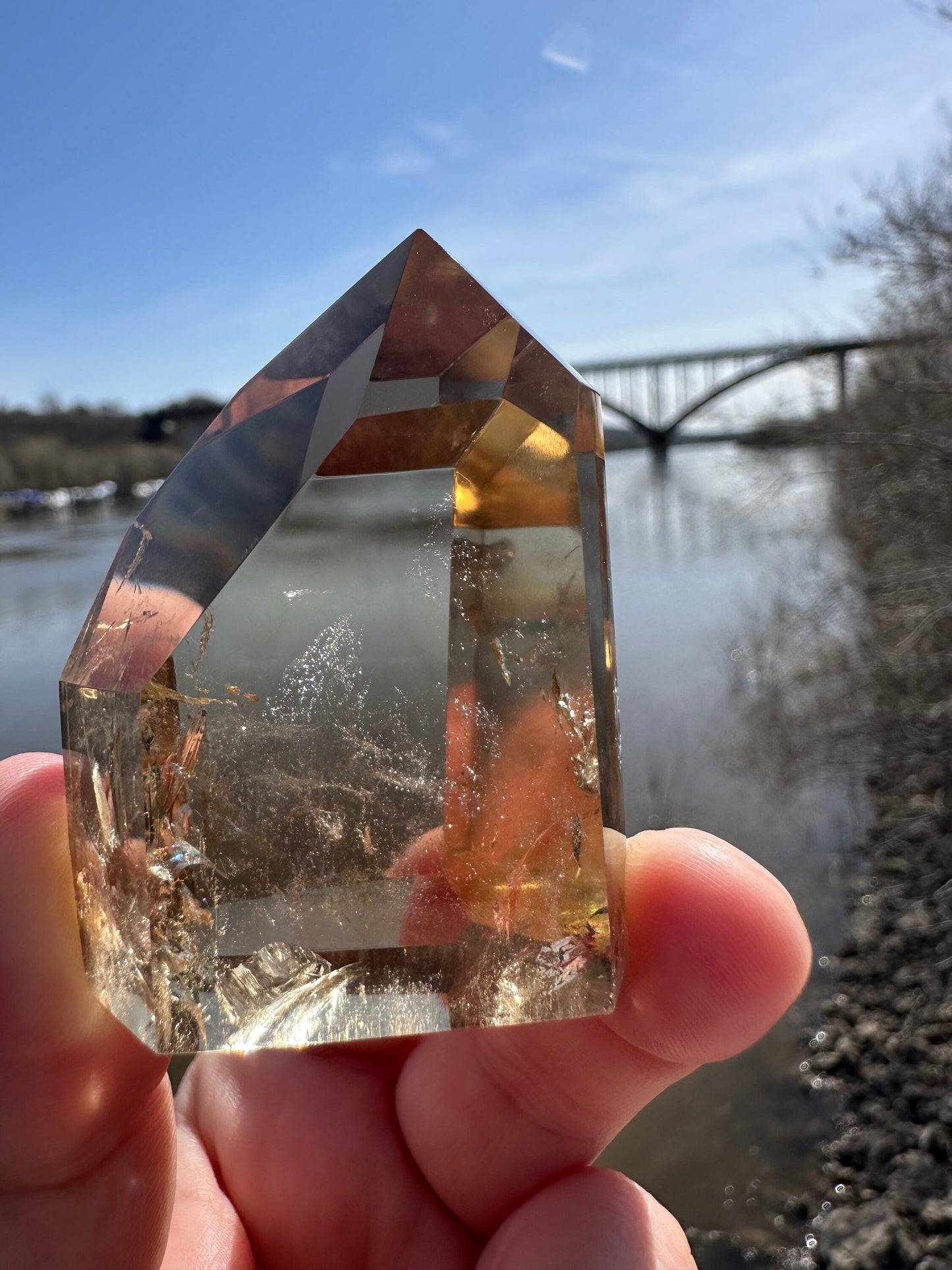 Citrine Tower | Abundance | Wealth | Sunshine | Quartz