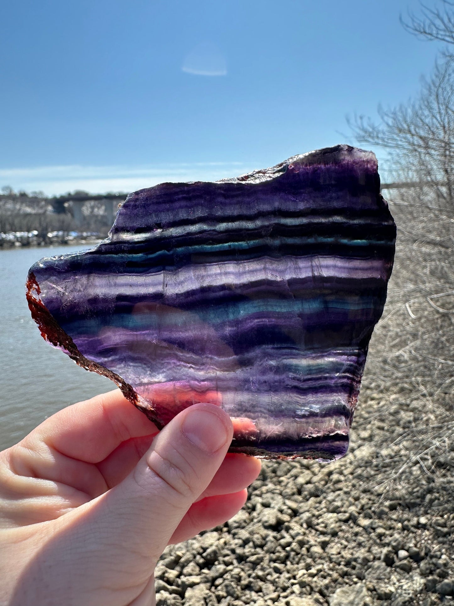 Fluorite Slab | Rainbow Fluorite Slab | Rainbow Fluorite Tower | Crystal Obelisk