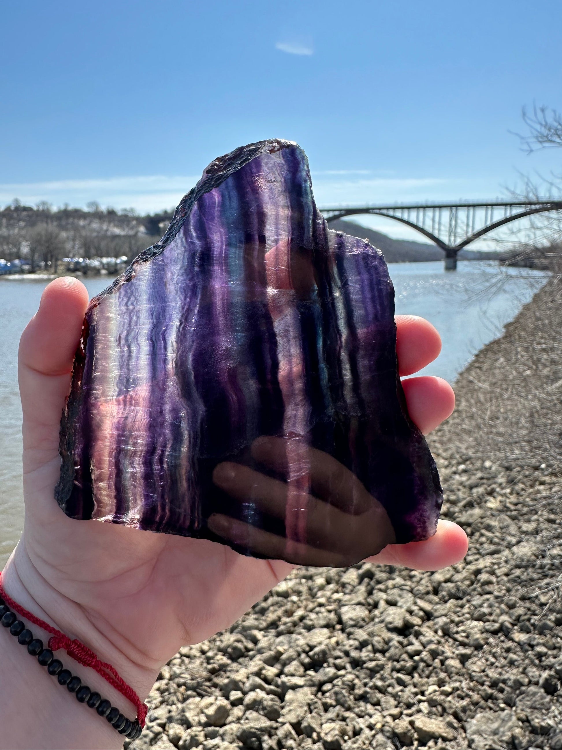 Fluorite Slab | Rainbow Fluorite Slab | Rainbow Fluorite Tower | Crystal Obelisk