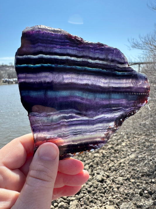 Fluorite Slab | Rainbow Fluorite Slab | Rainbow Fluorite Tower | Crystal Obelisk