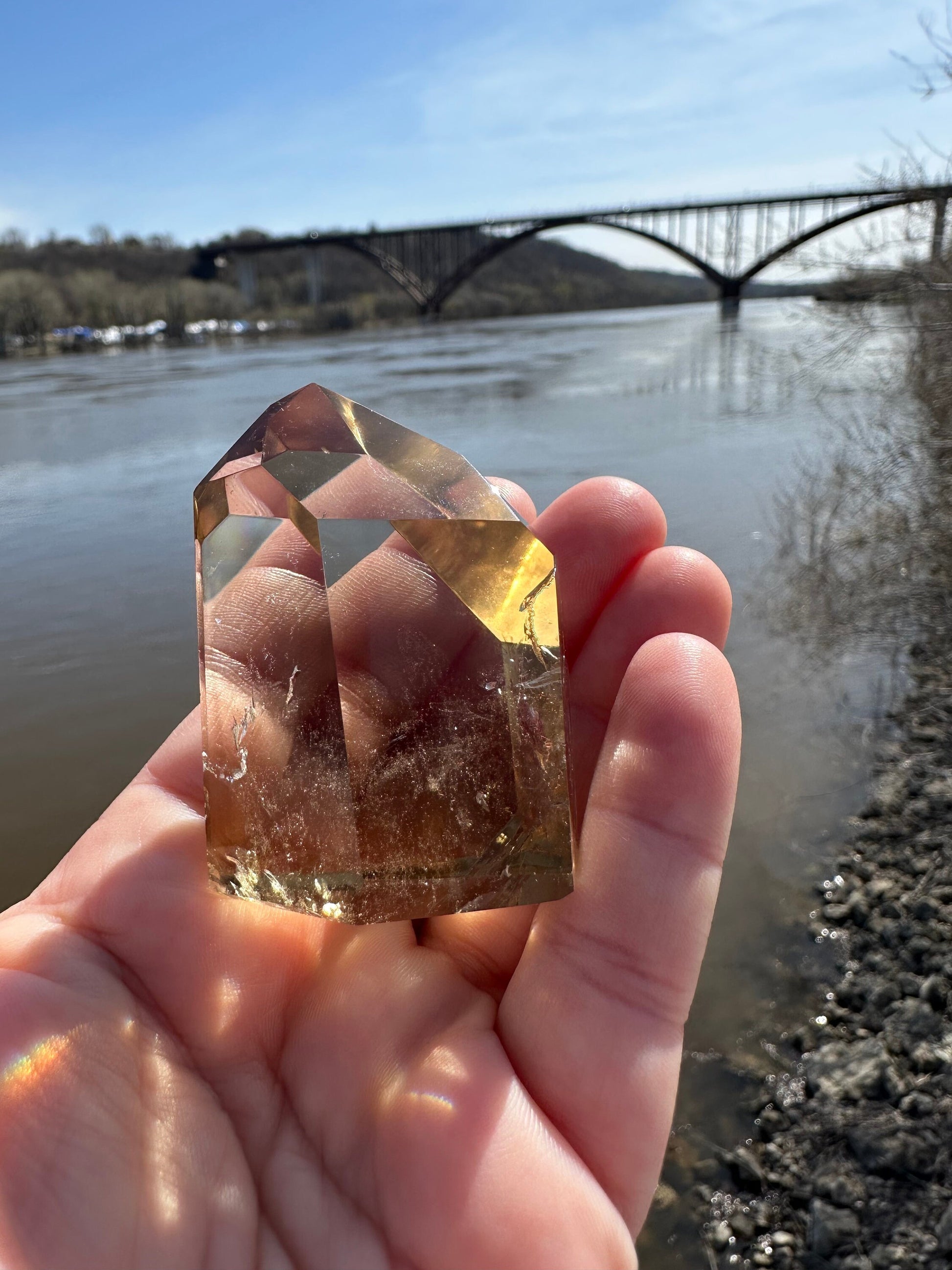 Citrine Tower | Abundance | Wealth | Sunshine | Quartz