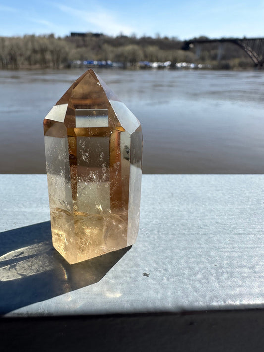 Citrine Tower | Abundance | Wealth | Sunshine | Quartz