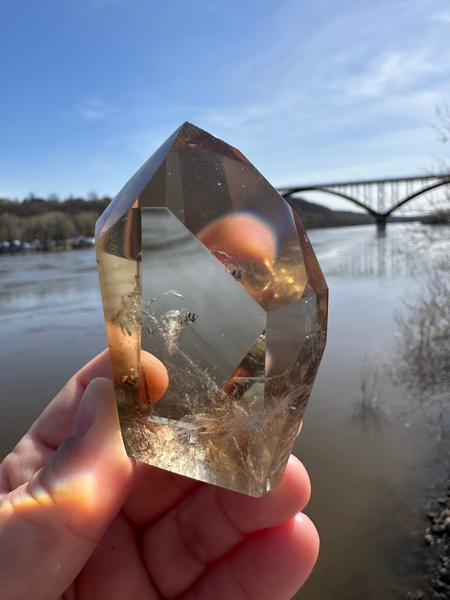 Citrine Tower | Abundance | Wealth | Sunshine | Quartz