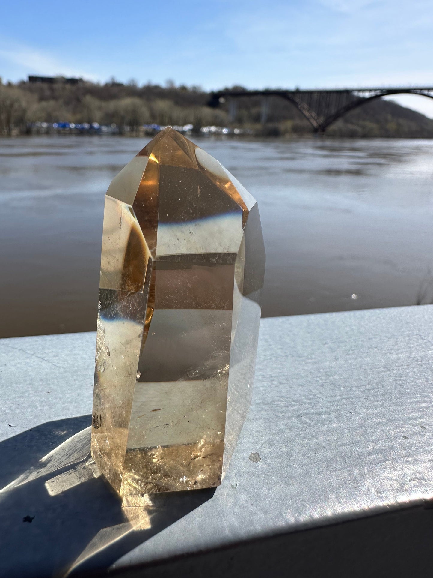 Citrine Tower | Abundance | Wealth | Sunshine | Quartz