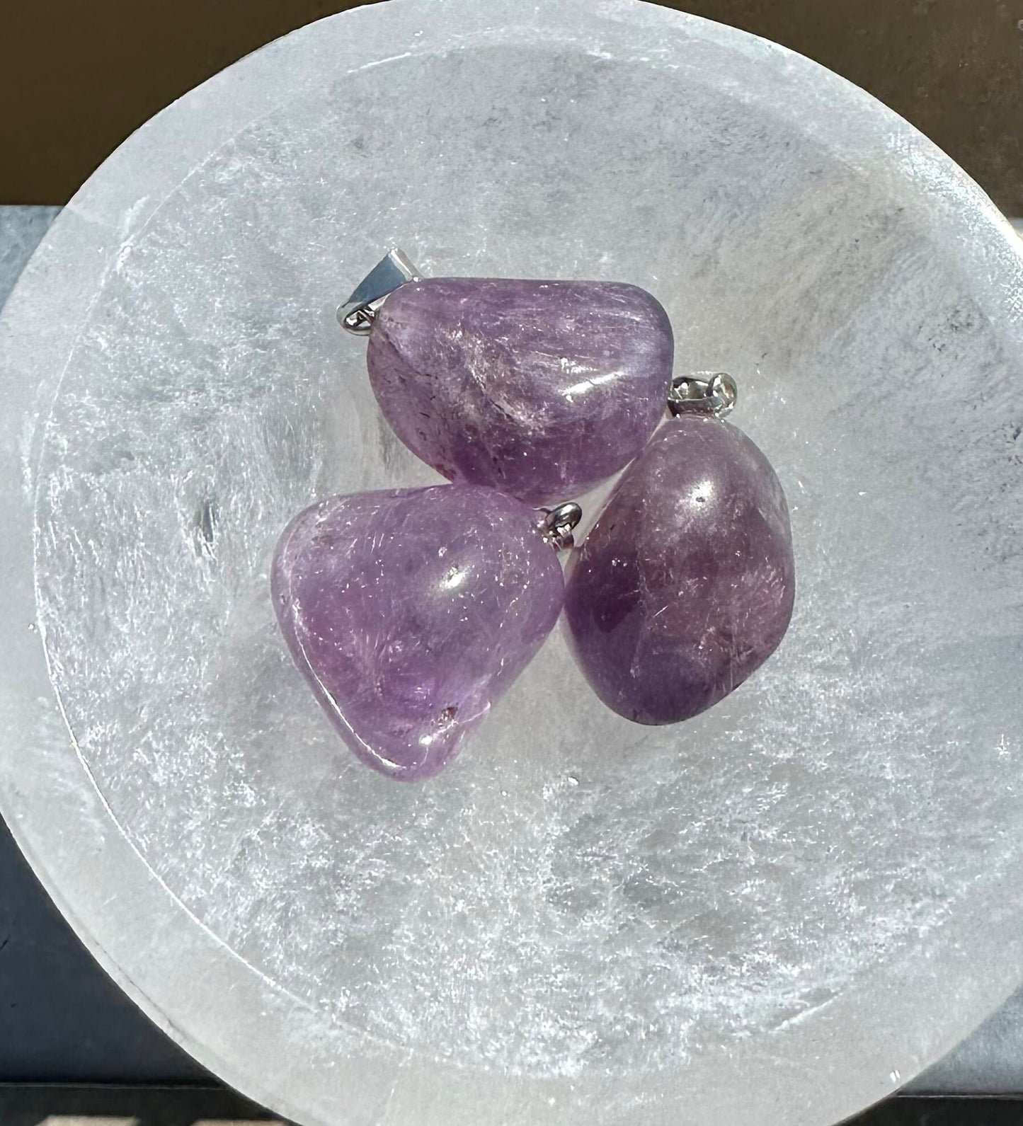 ONE (1) Amethyst Pendant | Natural Jewelry | Amethyst Tumble | Amethyst | Brazil