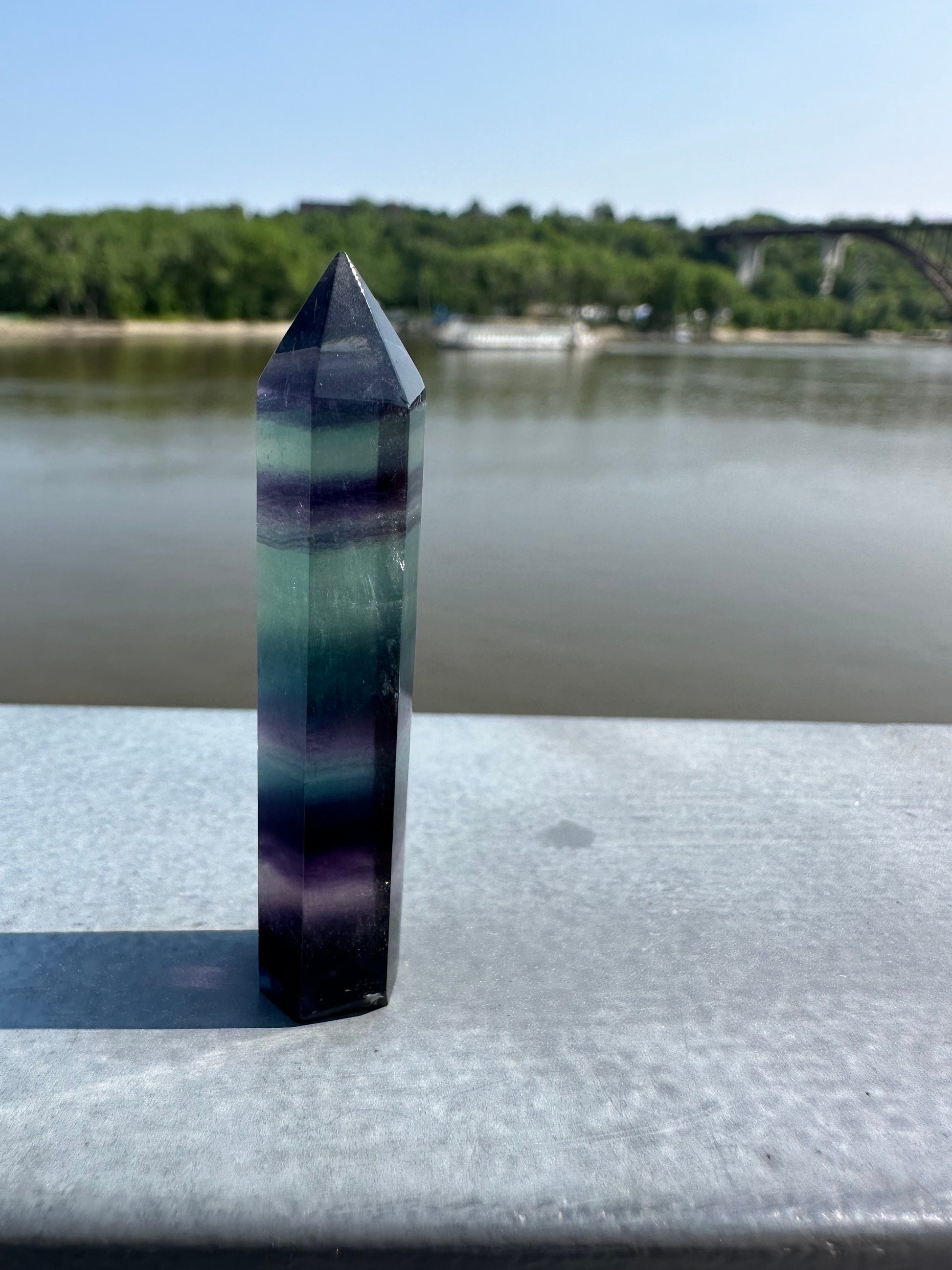 Mini Fluorite Tower | Rainbow Fluorite Tower | Rainbow Fluorite | Crystal Obelisk