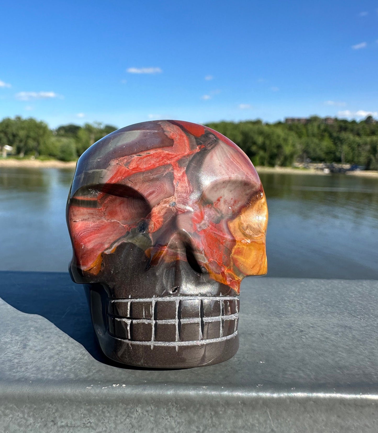 Absolutely STUNNING Jasper Skull Carving | NEW Find | NEW Material