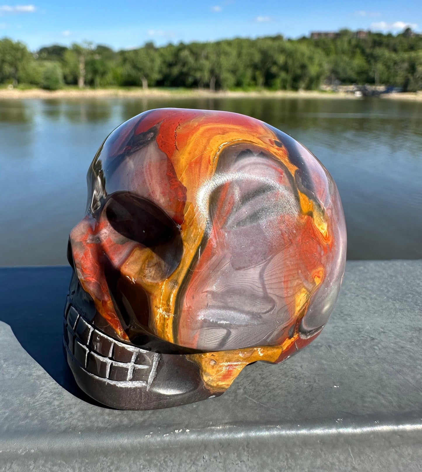 Absolutely STUNNING Jasper Skull Carving | NEW Find | NEW Material