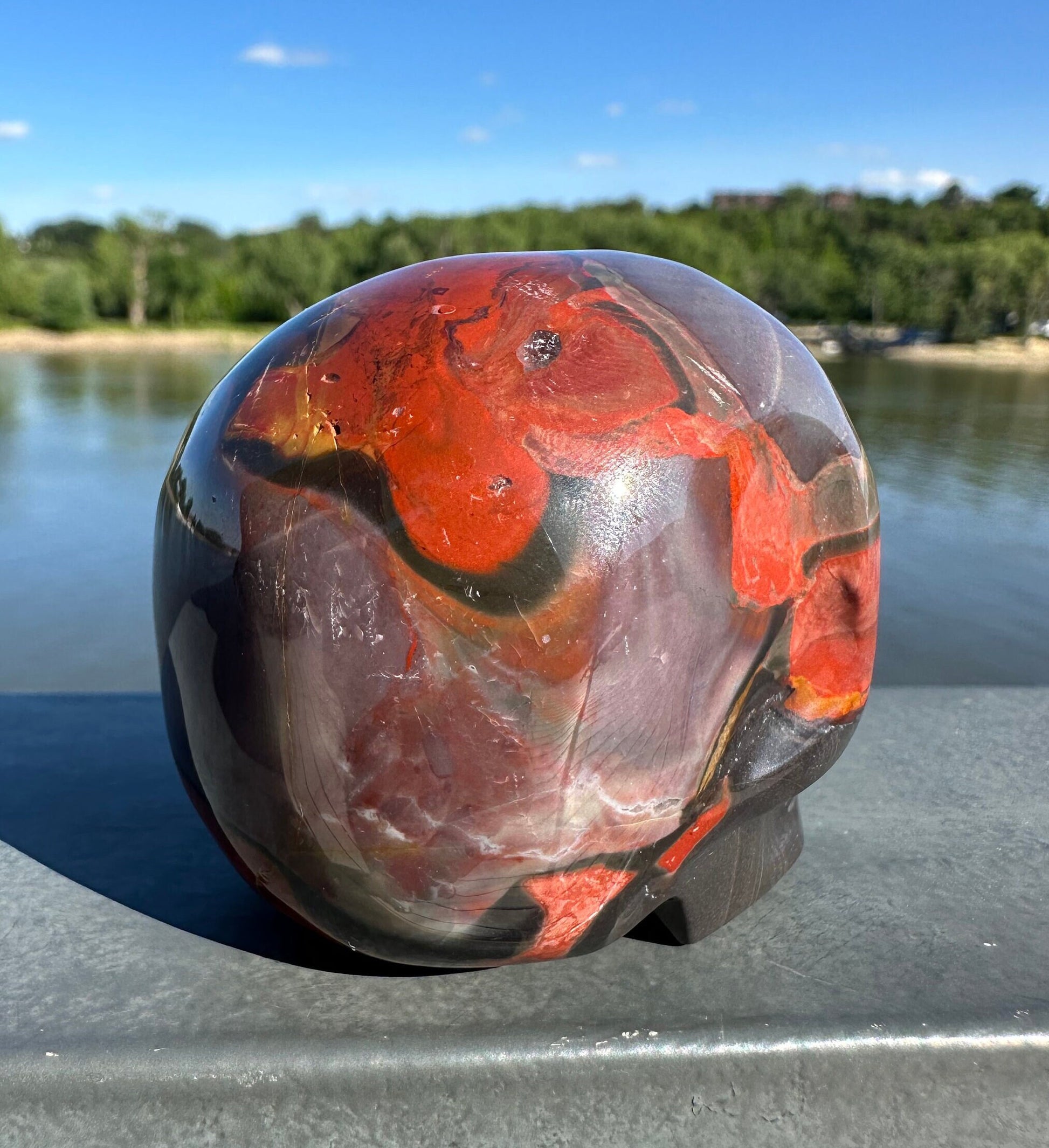 Absolutely STUNNING Jasper Skull Carving | NEW Find | NEW Material