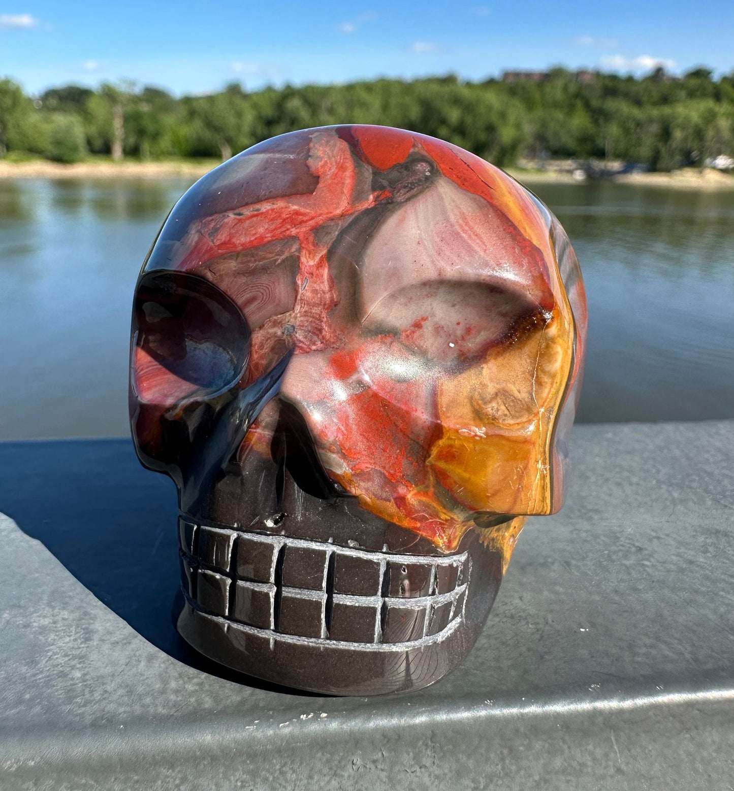 Absolutely STUNNING Jasper Skull Carving | NEW Find | NEW Material