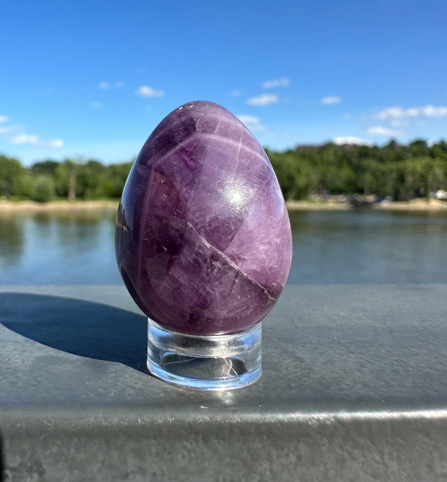 Trapiche Amethyst Egg | Cabochon Amethyst | Amethyst Crystal | Natural Trapiche | Star Amethyst