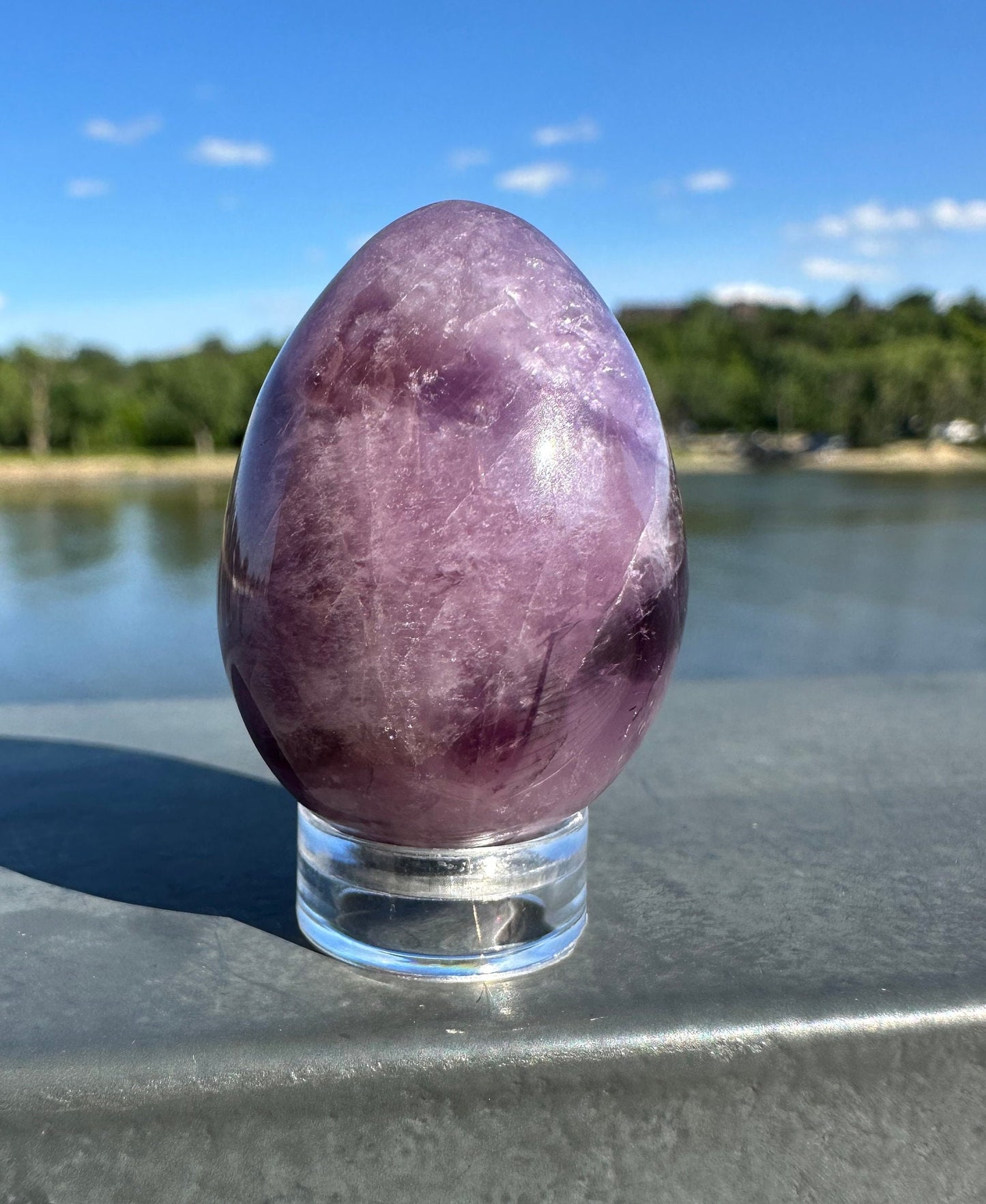 Trapiche Amethyst Egg | Cabochon Amethyst | Amethyst Crystal | Natural Trapiche | Star Amethyst