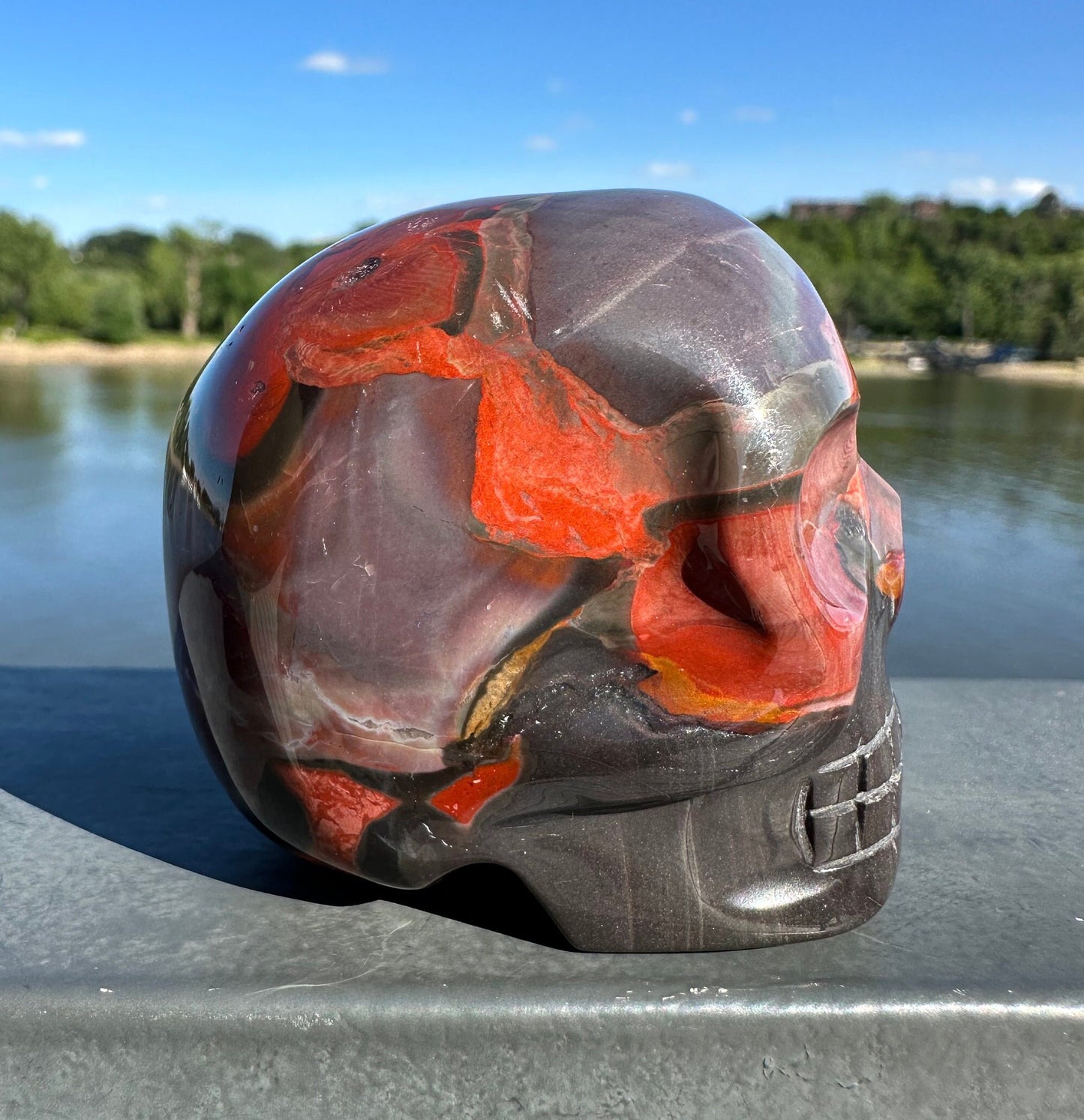 Absolutely STUNNING Jasper Skull Carving | NEW Find | NEW Material