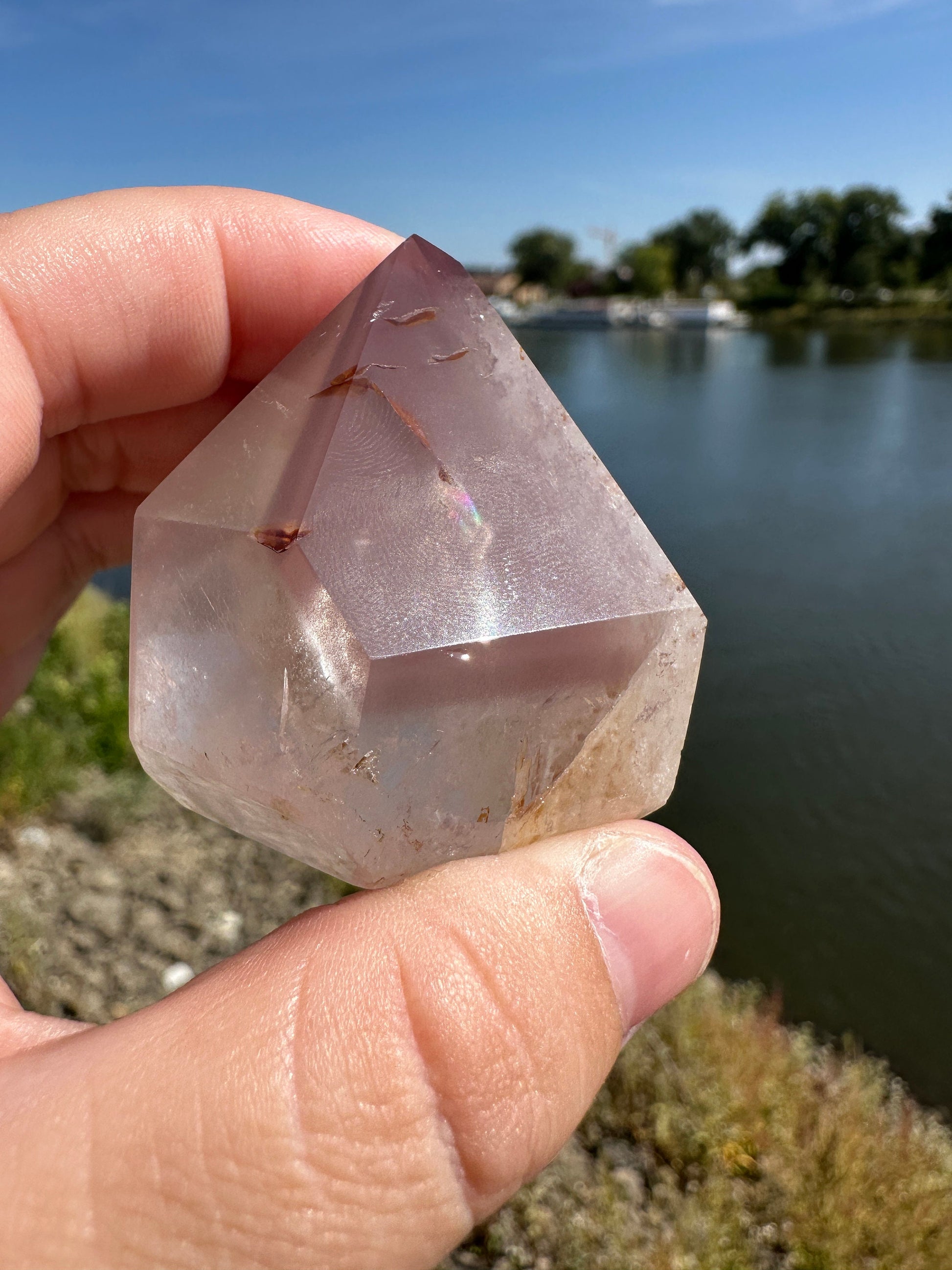 Rare Pink Lithium Tower from Brazil | Lithium Point | Lithium Crystal | Rare Crystals | Pink Lithium Crystal | Lithium Quartz