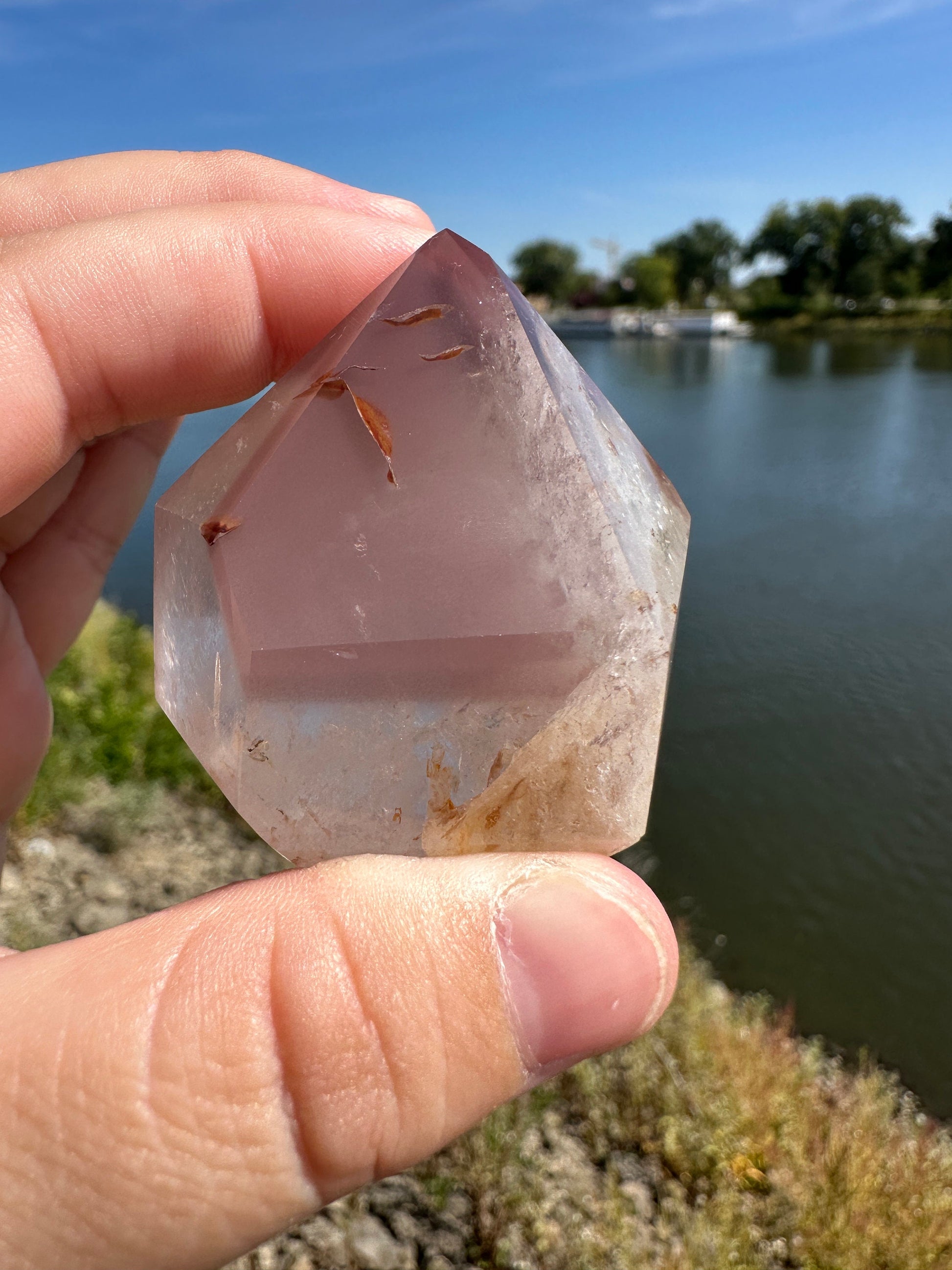 Rare Pink Lithium Tower from Brazil | Lithium Point | Lithium Crystal | Rare Crystals | Pink Lithium Crystal | Lithium Quartz