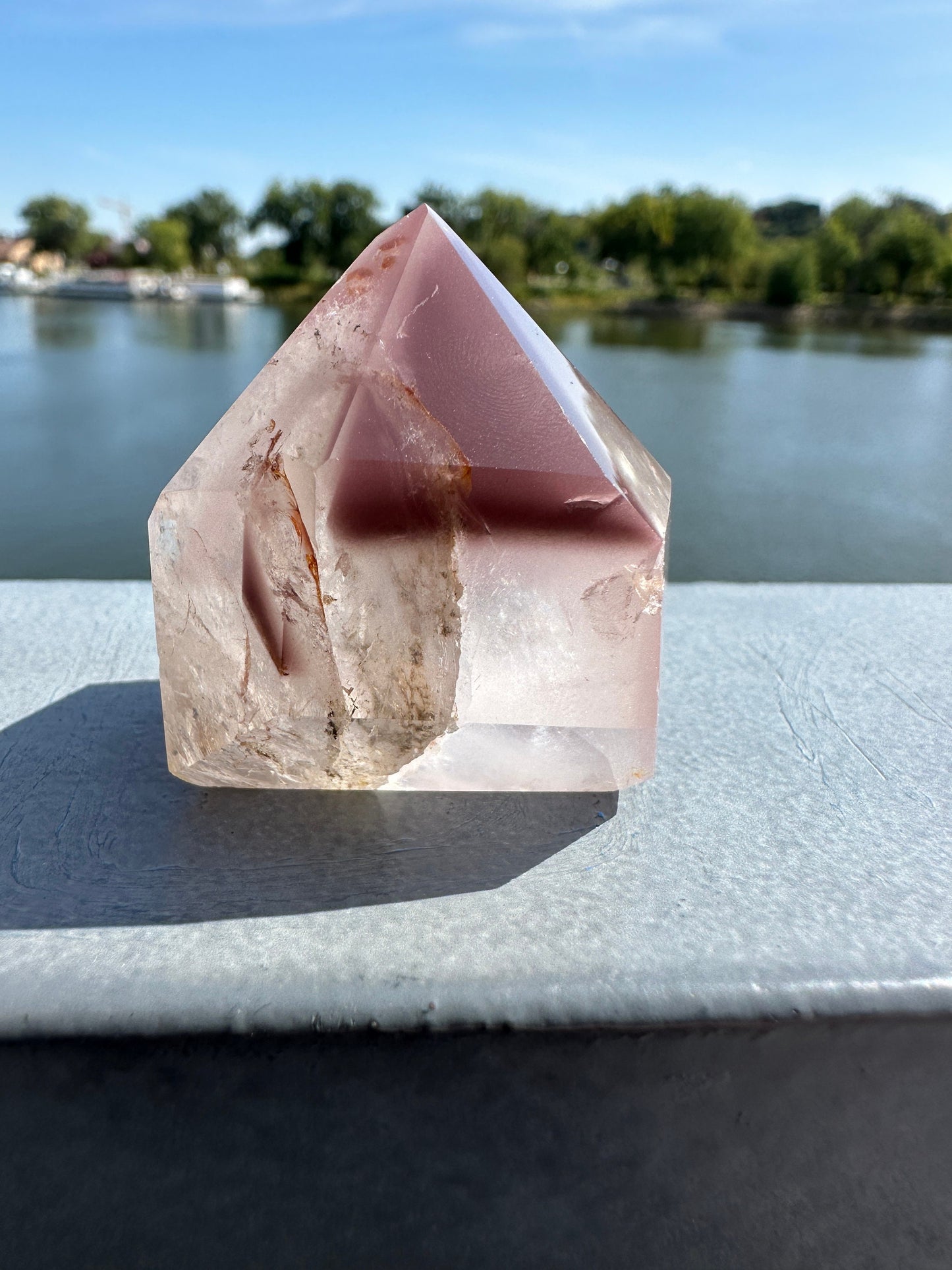 Rare Pink Lithium Tower from Brazil | Lithium Point | Lithium Crystal | Rare Crystals | Pink Lithium Crystal | Lithium Quartz