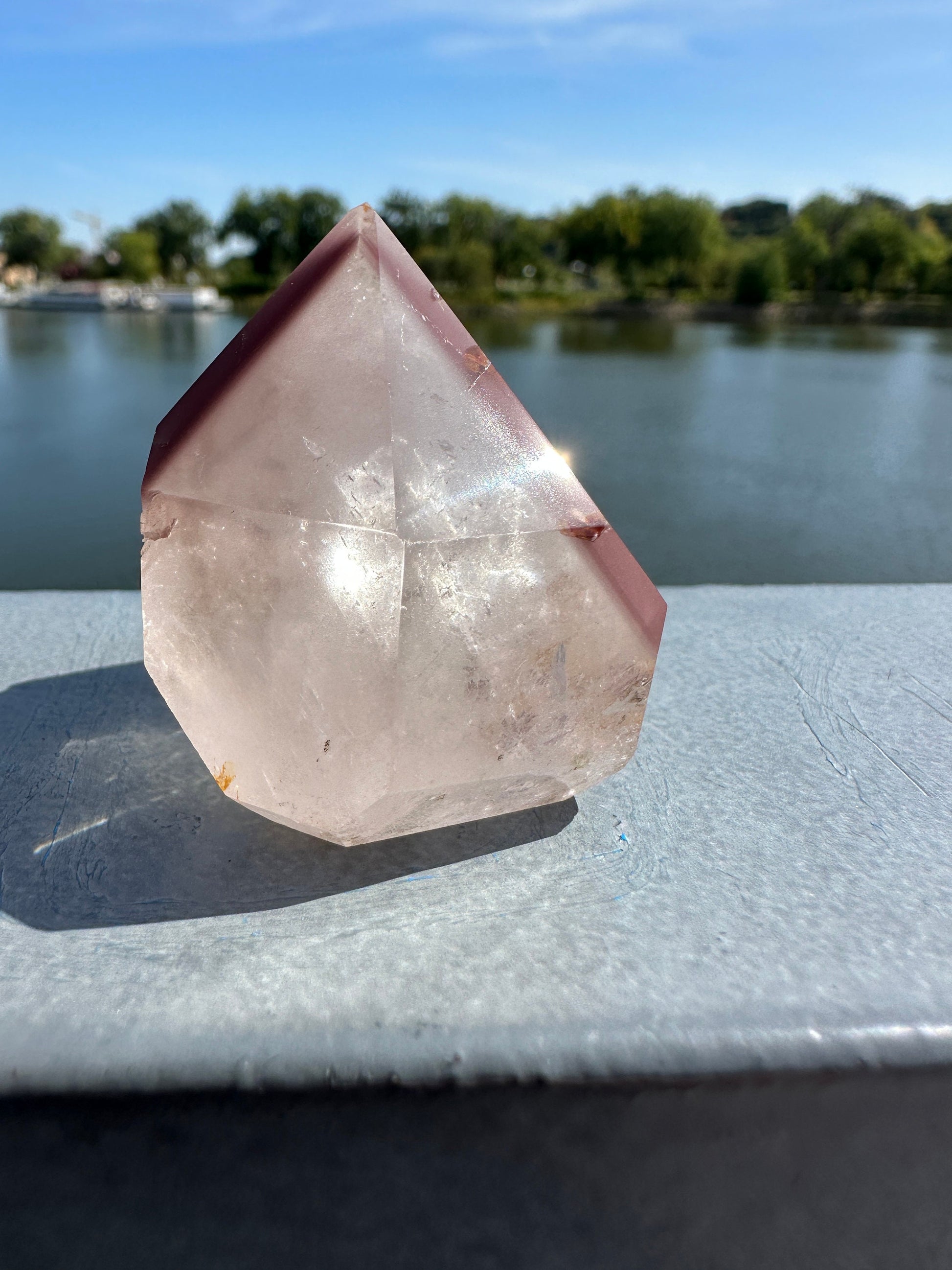 Rare Pink Lithium Tower from Brazil | Lithium Point | Lithium Crystal | Rare Crystals | Pink Lithium Crystal | Lithium Quartz