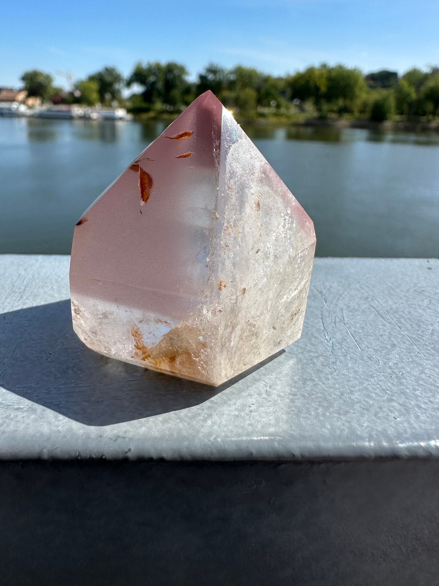 Rare Pink Lithium Tower from Brazil | Lithium Point | Lithium Crystal | Rare Crystals | Pink Lithium Crystal | Lithium Quartz