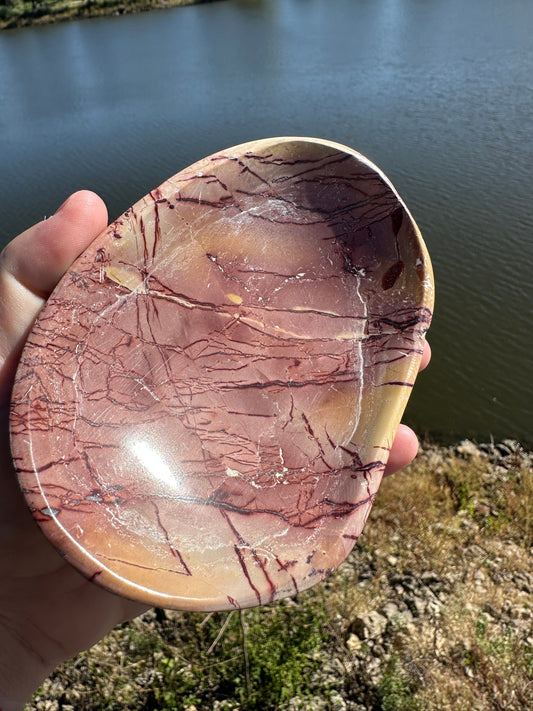 Earthy Mookaite Bowl | Carving | Home | Gift | Crystal Carving | Earthy | Grounding