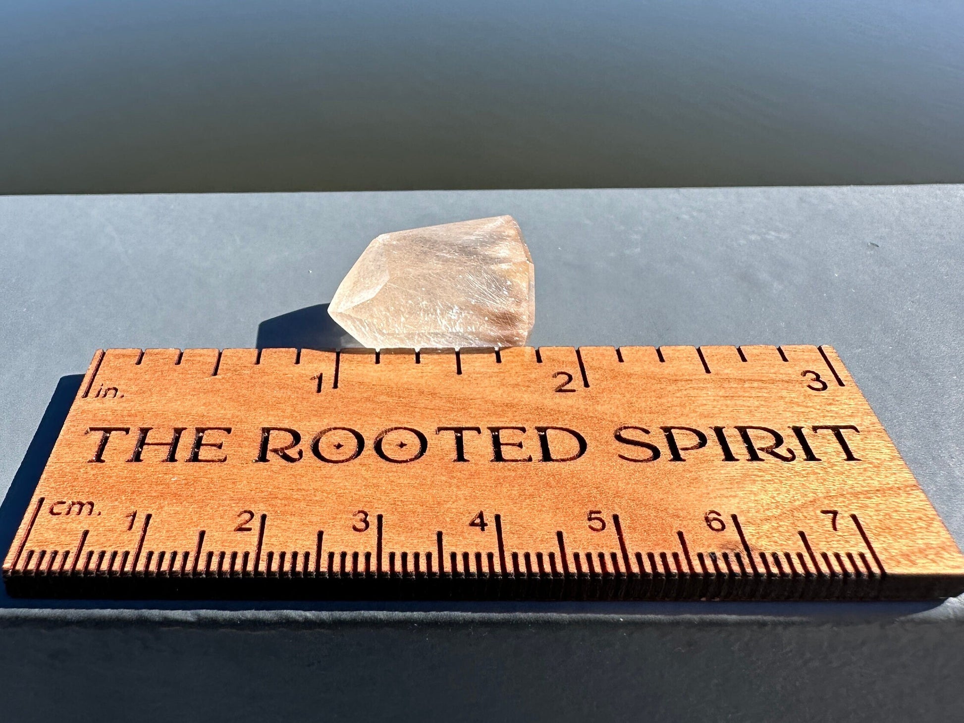 Mini Peach Amphibole Quartz Polished Point from Brazil | Pink Amphibole | Angel Wing Phantom Quartz | Angel Hair Quartz