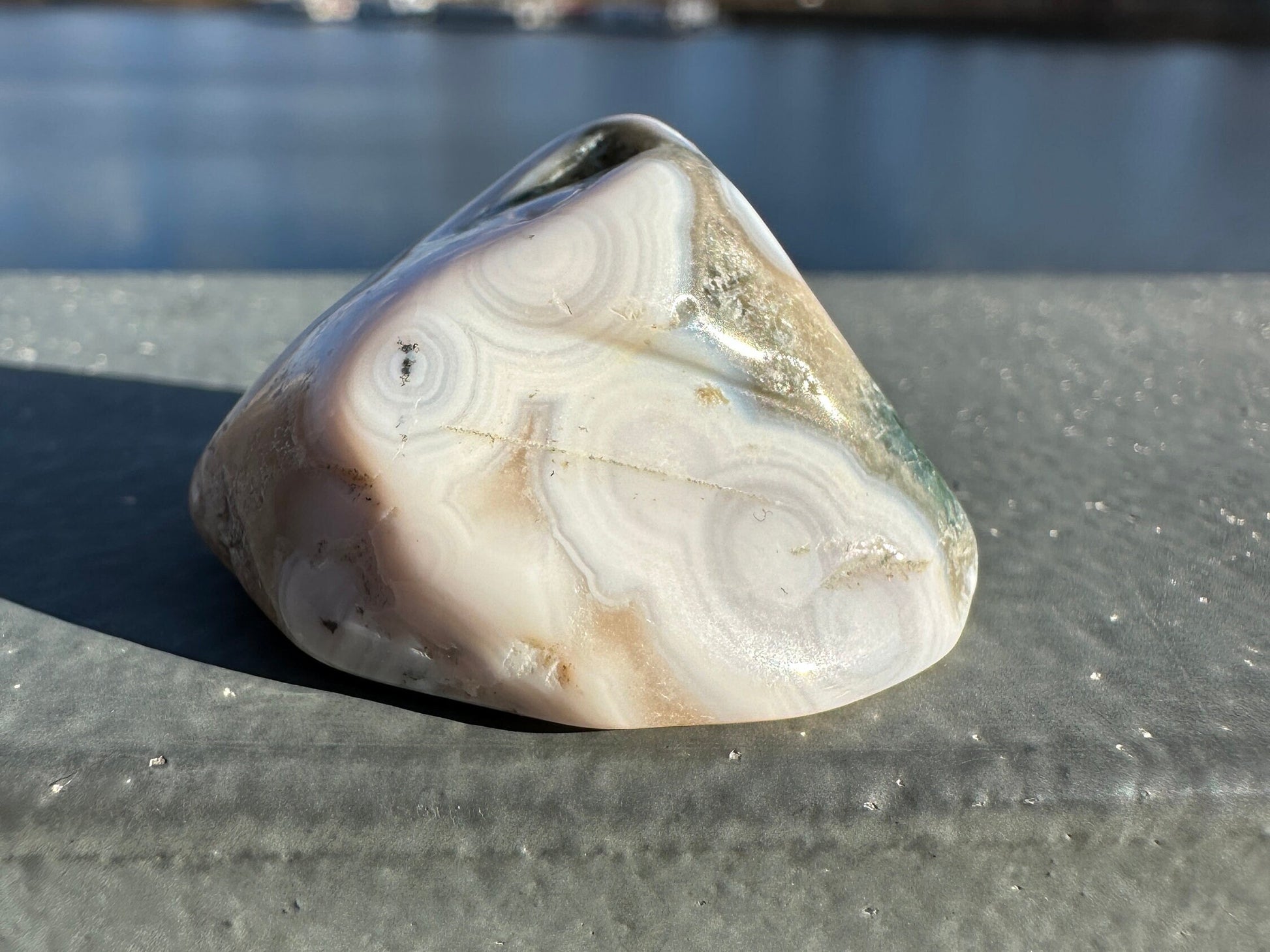 8th Vein Ocean Jasper Tumble | 8th Vein Ocean Jasper | 8th Vein Ocean Jasper Palm Stone | Ocean Jasper Vein 8 | Vein 8 Ocean Jasper