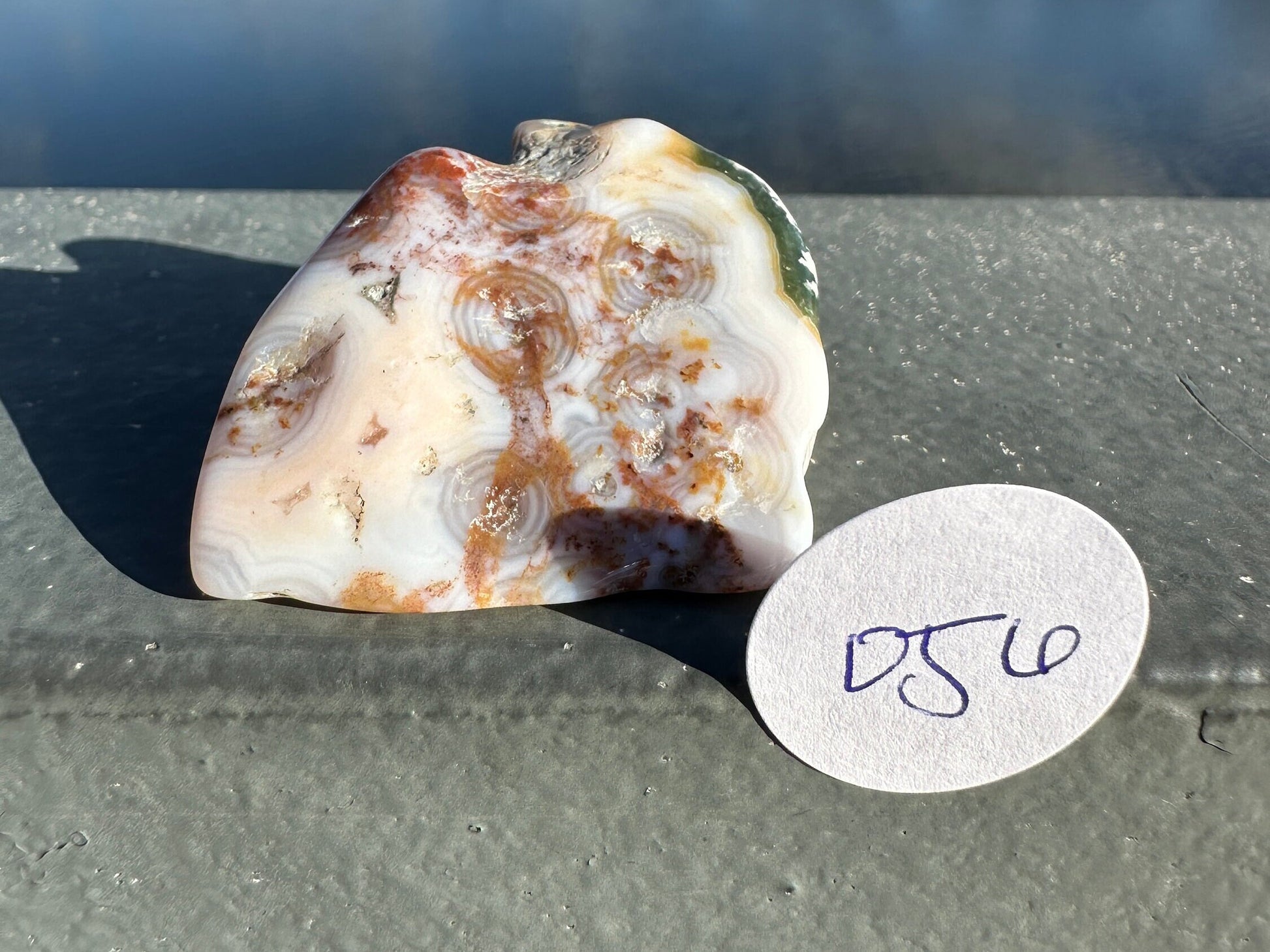 8th Vein Ocean Jasper Tumble | 8th Vein Ocean Jasper | 8th Vein Ocean Jasper Palm Stone | Ocean Jasper Vein 8 | Vein 8 Ocean Jasper