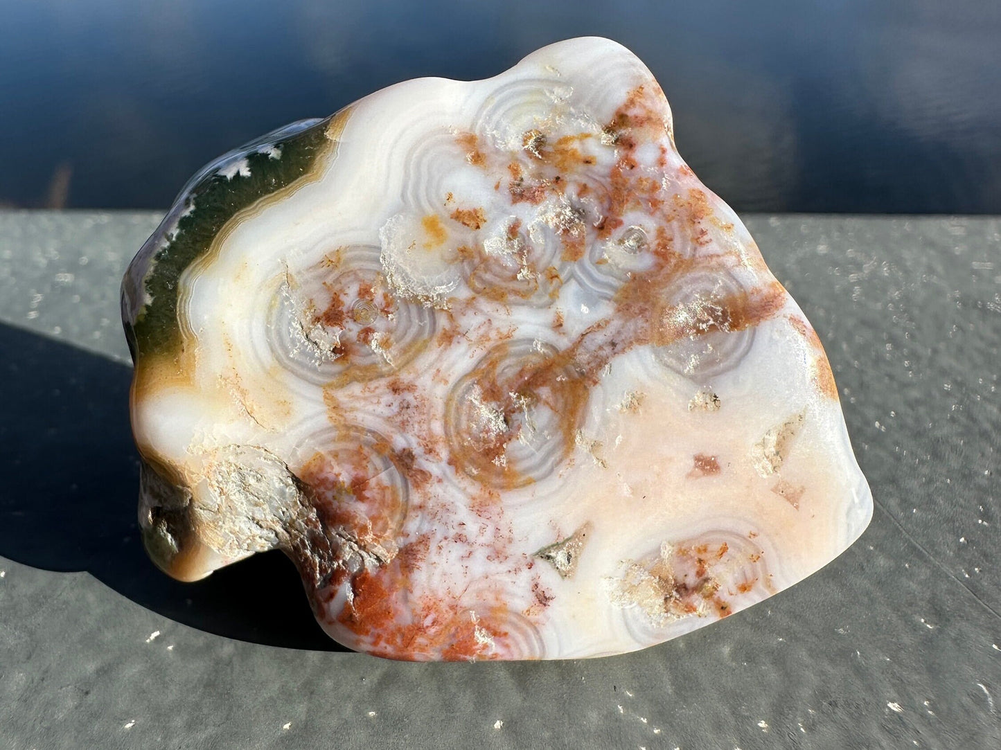 8th Vein Ocean Jasper Tumble | 8th Vein Ocean Jasper | 8th Vein Ocean Jasper Palm Stone | Ocean Jasper Vein 8 | Vein 8 Ocean Jasper