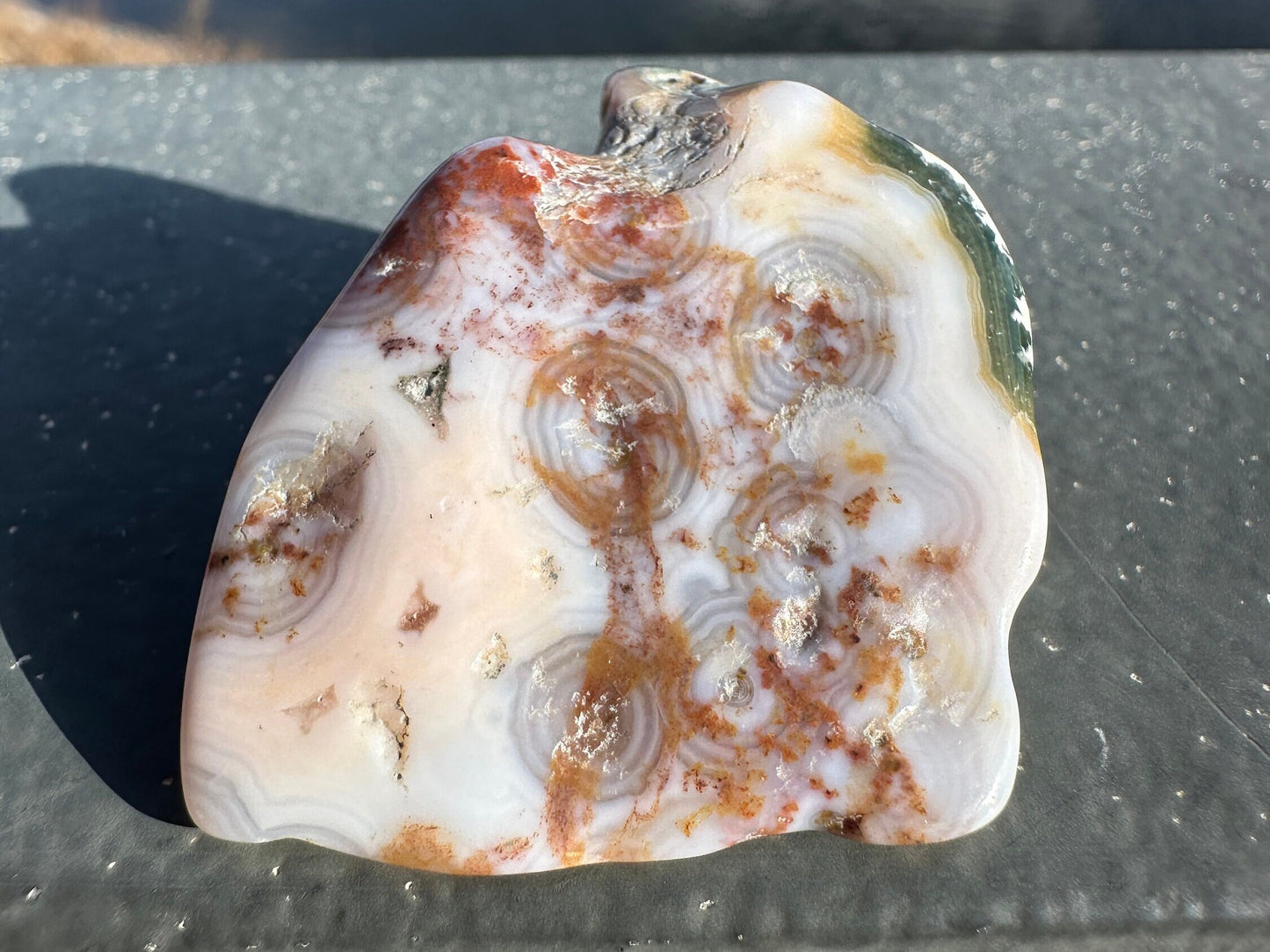 8th Vein Ocean Jasper Tumble | 8th Vein Ocean Jasper | 8th Vein Ocean Jasper Palm Stone | Ocean Jasper Vein 8 | Vein 8 Ocean Jasper