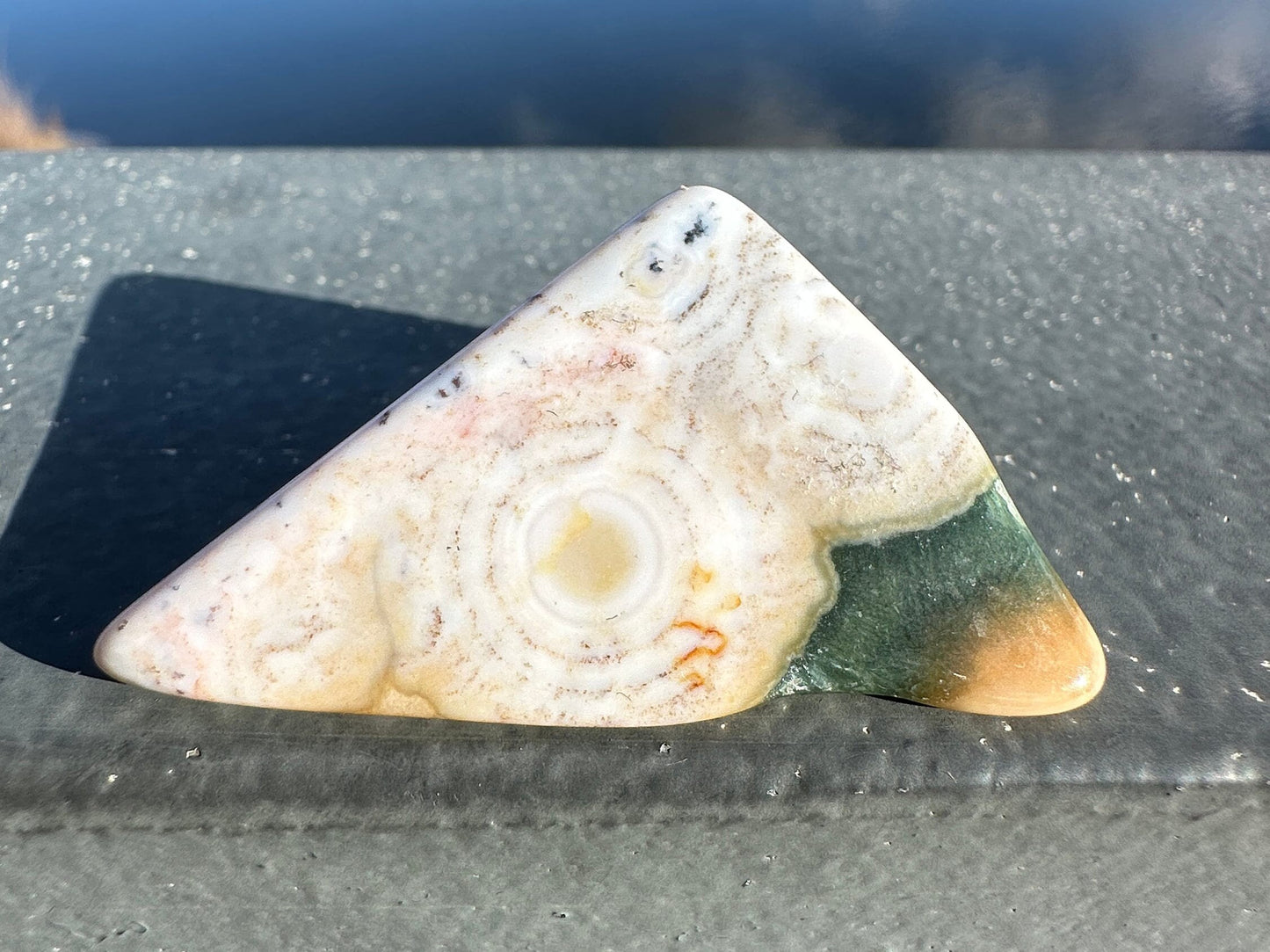 8th Vein Ocean Jasper Tumble | 8th Vein Ocean Jasper | 8th Vein Ocean Jasper Palm Stone | Ocean Jasper Vein 8 | Vein 8 Ocean Jasper