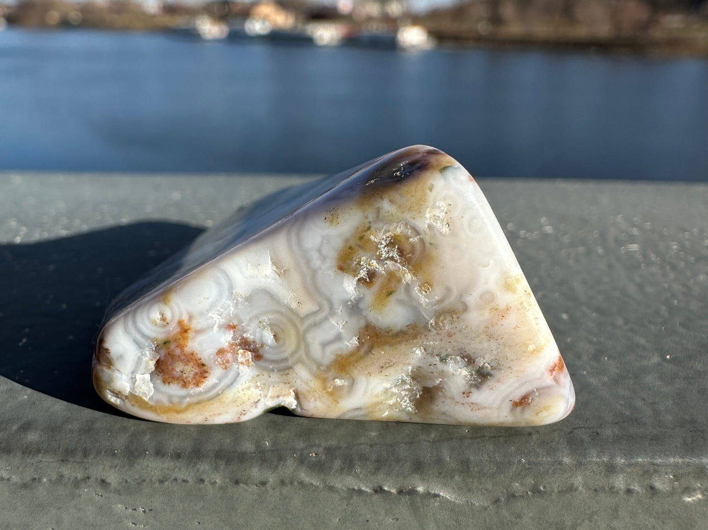 8th Vein Ocean Jasper Tumble | 8th Vein Ocean Jasper | 8th Vein Ocean Jasper Palm Stone | Ocean Jasper Vein 8 | Vein 8 Ocean Jasper