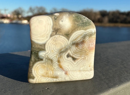 8th Vein Ocean Jasper Tumble | 8th Vein Ocean Jasper | 8th Vein Ocean Jasper Palm Stone | Ocean Jasper Vein 8 | Vein 8 Ocean Jasper