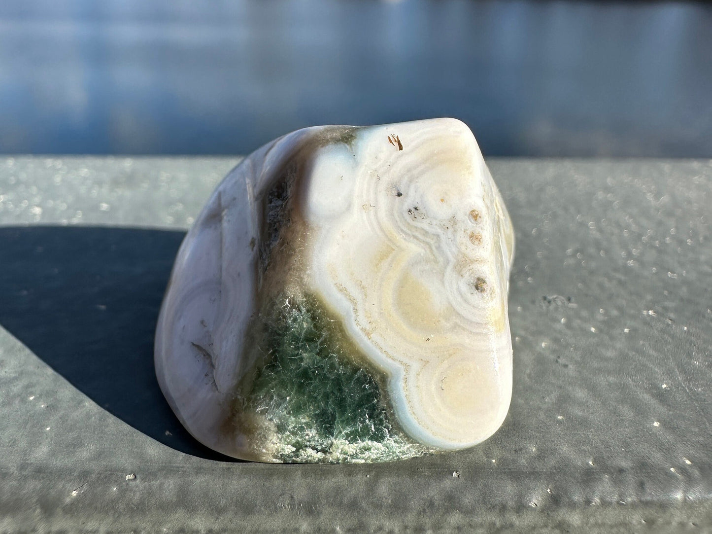 8th Vein Ocean Jasper Tumble | 8th Vein Ocean Jasper | 8th Vein Ocean Jasper Palm Stone | Ocean Jasper Vein 8 | Vein 8 Ocean Jasper