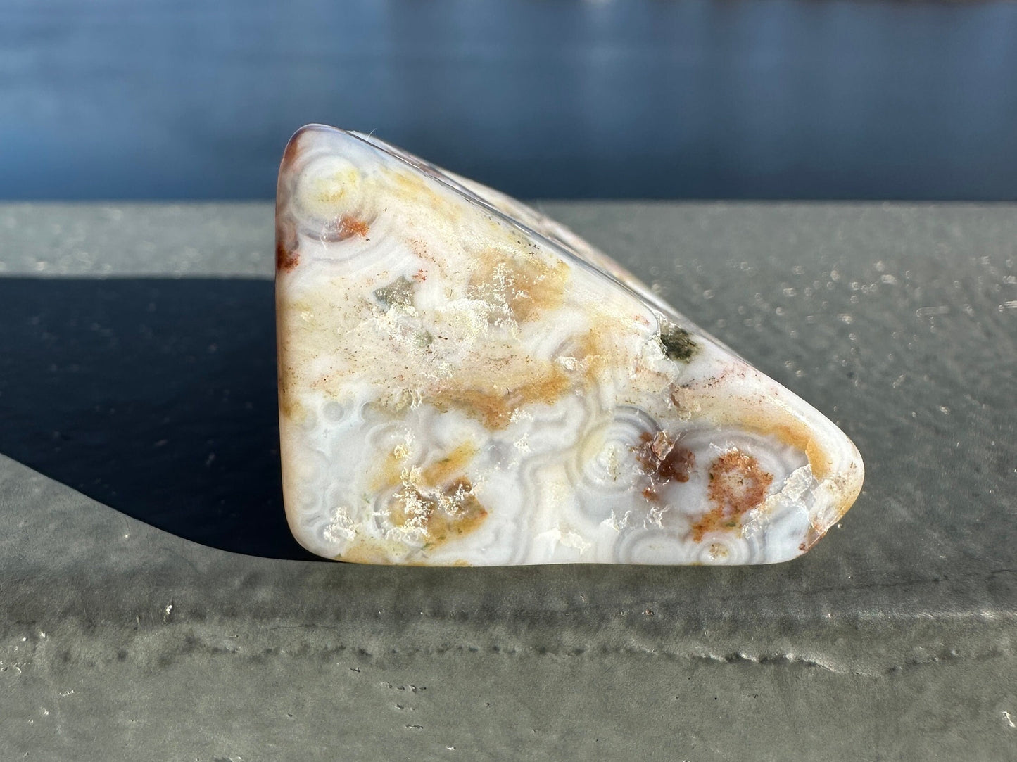 8th Vein Ocean Jasper Tumble | 8th Vein Ocean Jasper | 8th Vein Ocean Jasper Palm Stone | Ocean Jasper Vein 8 | Vein 8 Ocean Jasper