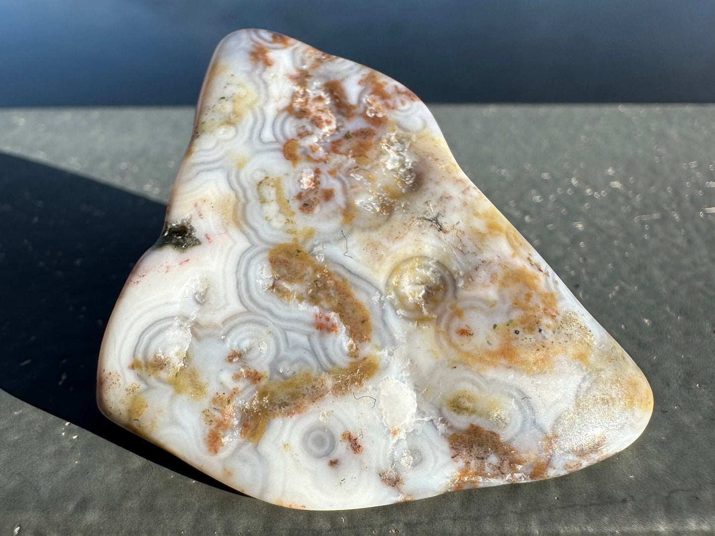 8th Vein Ocean Jasper Tumble | 8th Vein Ocean Jasper | 8th Vein Ocean Jasper Palm Stone | Ocean Jasper Vein 8 | Vein 8 Ocean Jasper