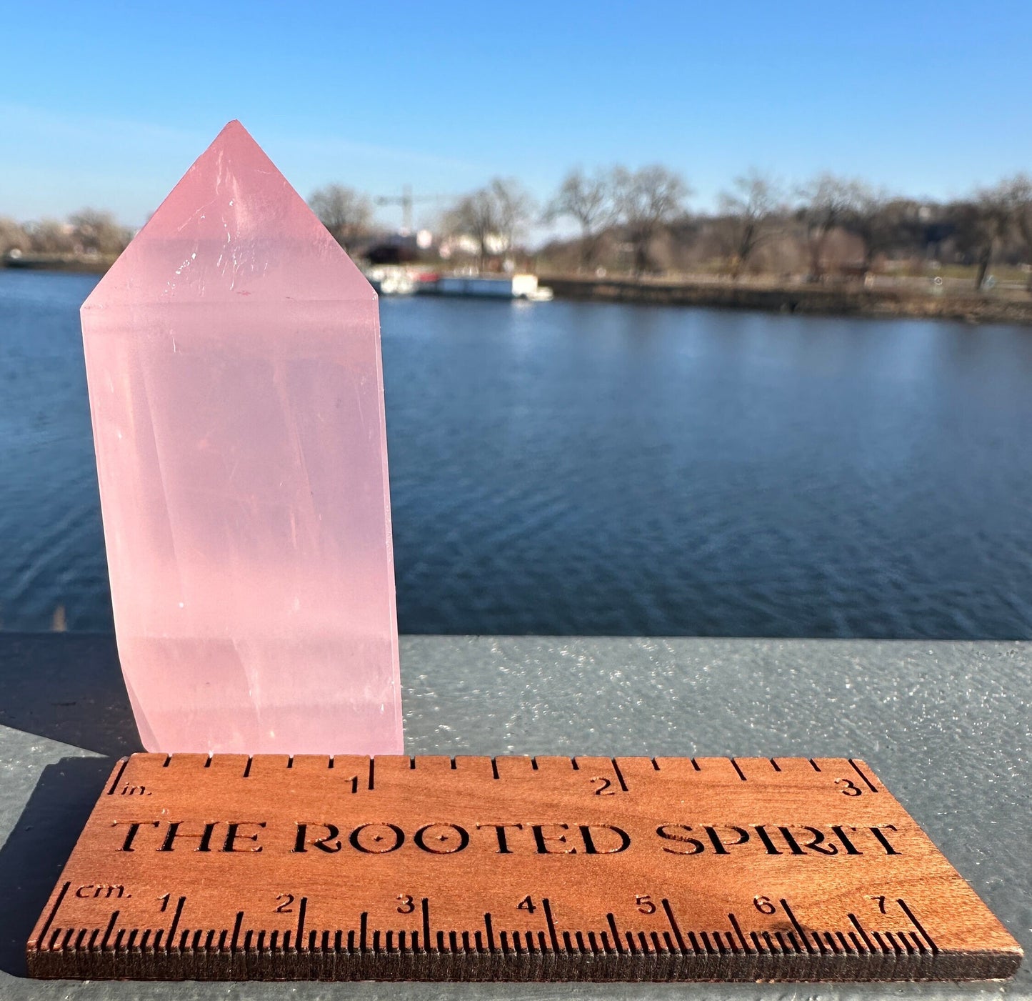 High Quality Star Rose Quartz Tower | Star Asterism | Sphere Palm Stone Obelisk | Healing Crystal | Heart Chakra