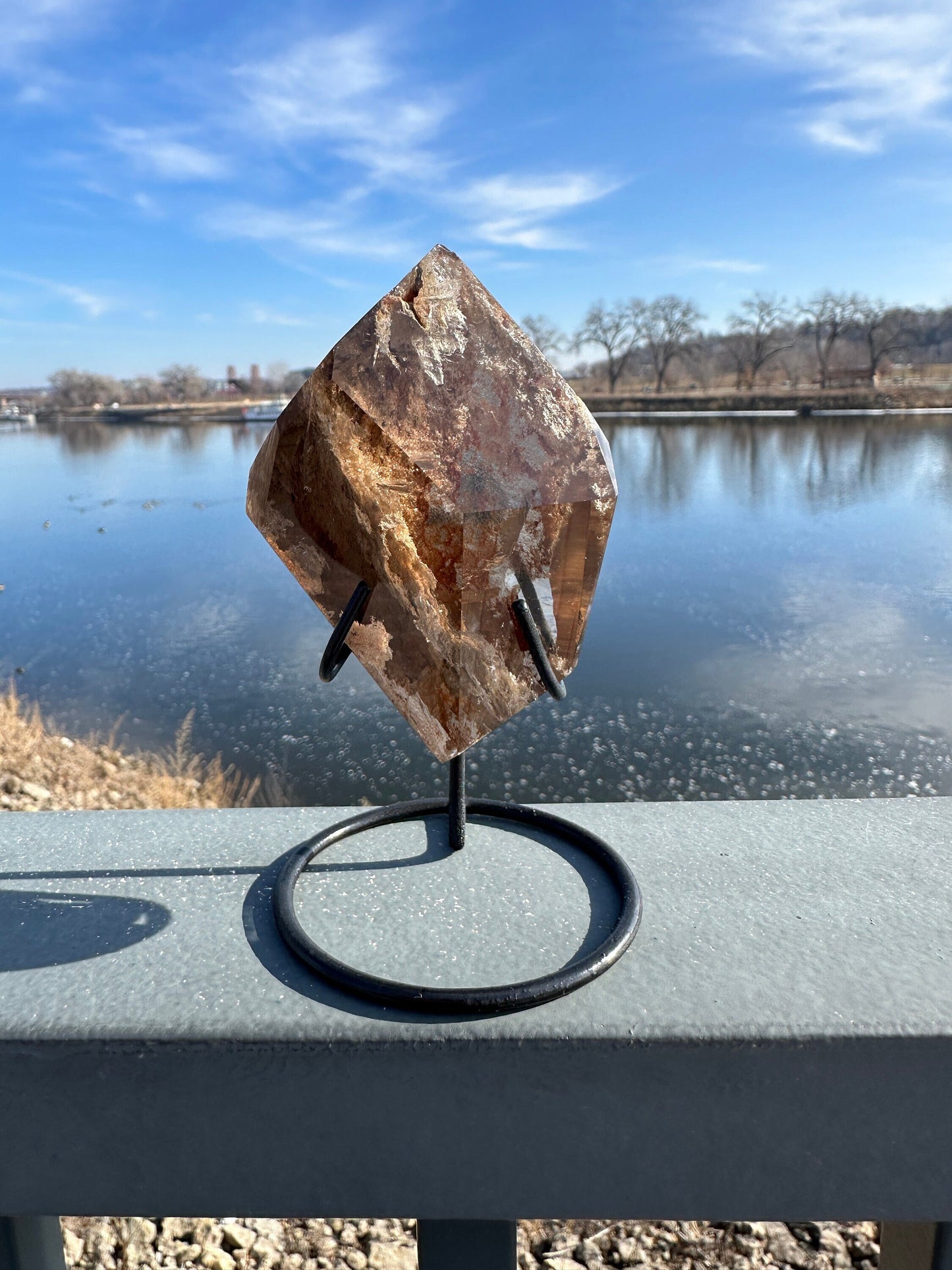 Amazing Extra High Quality Inclusion Quartz on stand from Brazil | Lodalite | Quartz | High Quality Quartz | Quartz Tower