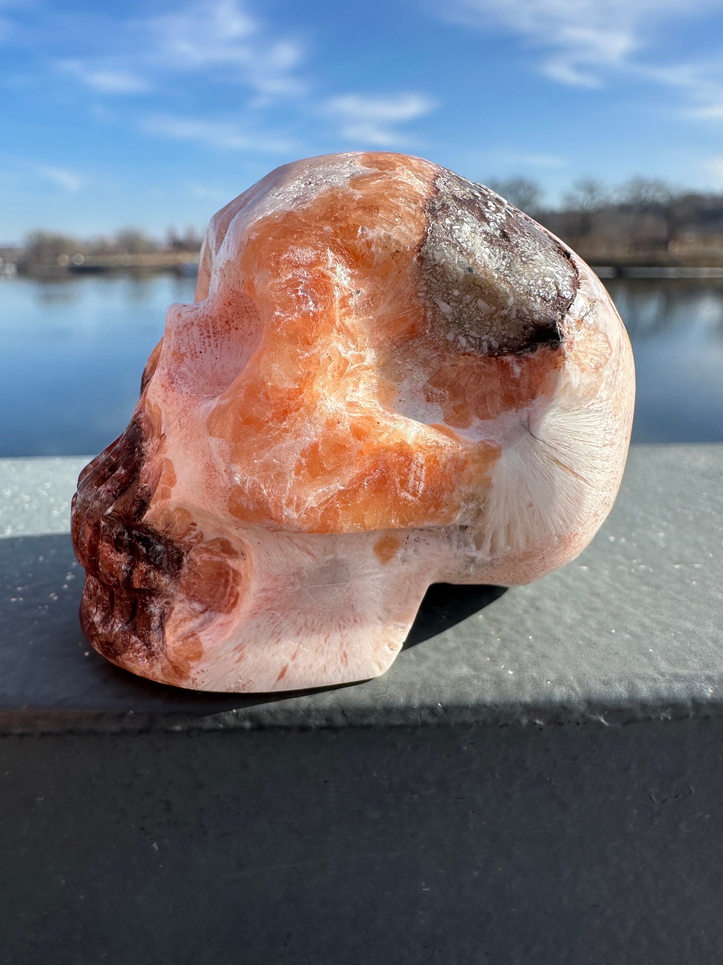 Pink Scolecite Skull | Heart Chakra | Connection | Love | Spirituality