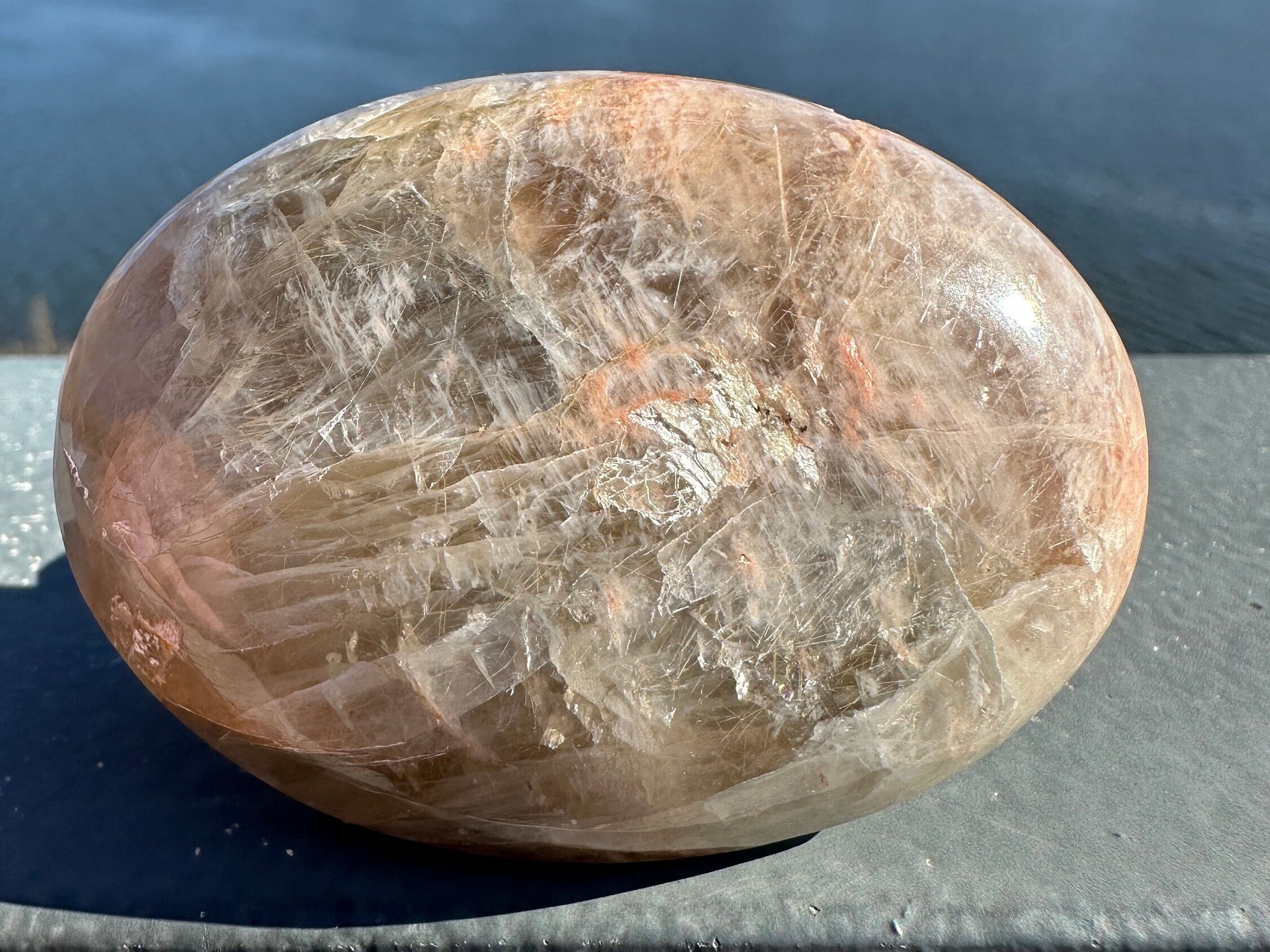 Gorgeous Indian Moonstone Palm Stone | Tucson Exclusive