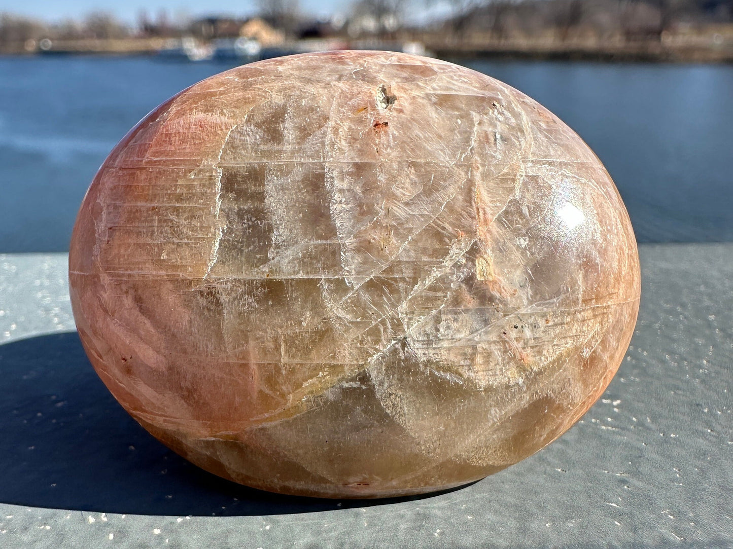 Gorgeous Indian Moonstone Palm Stone | Tucson Exclusive