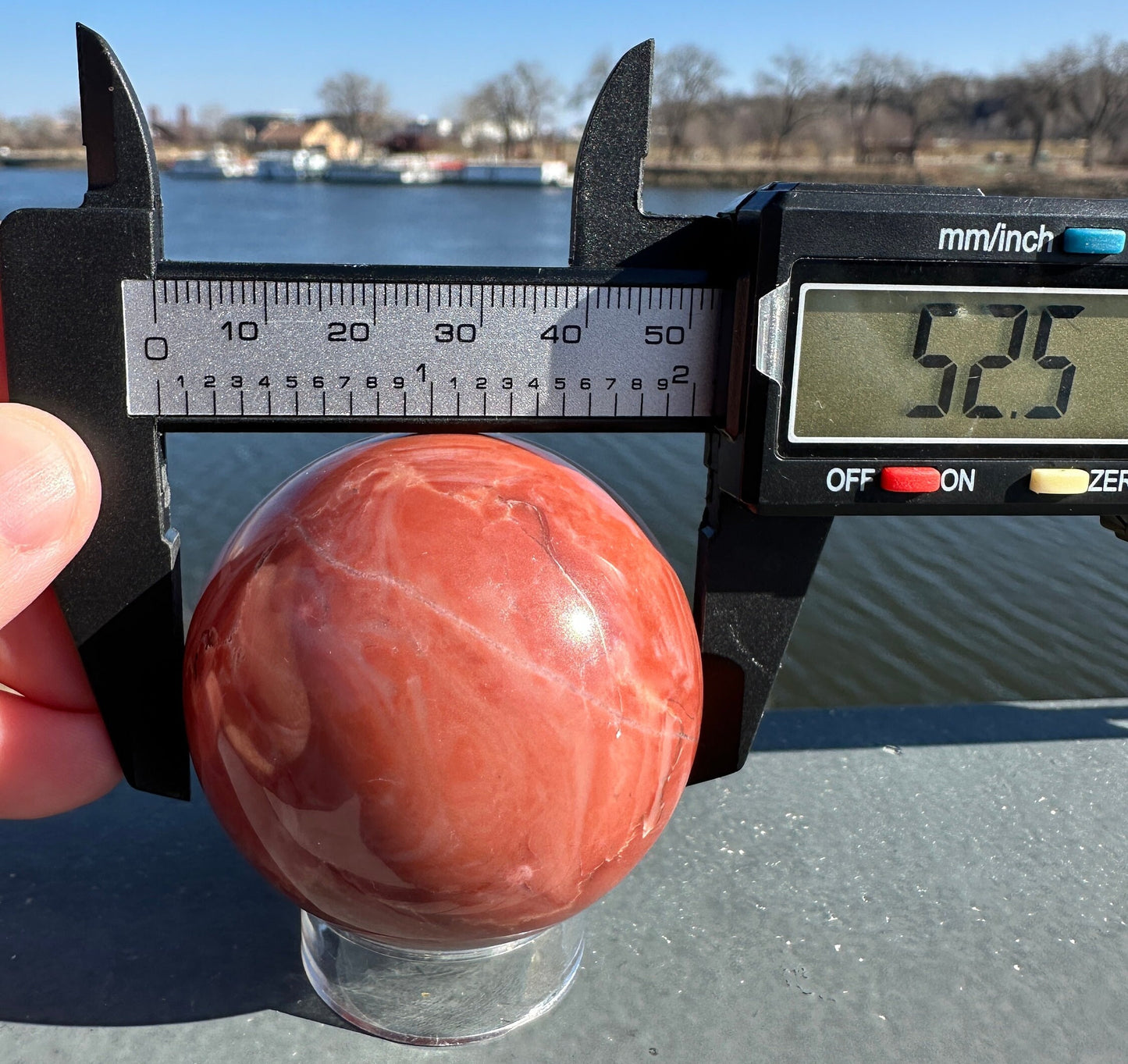 52mm Rare Natural Pink Serpentine Polished Sphere from India | Pink Serpentine Gemstone | Tucson Exclusive