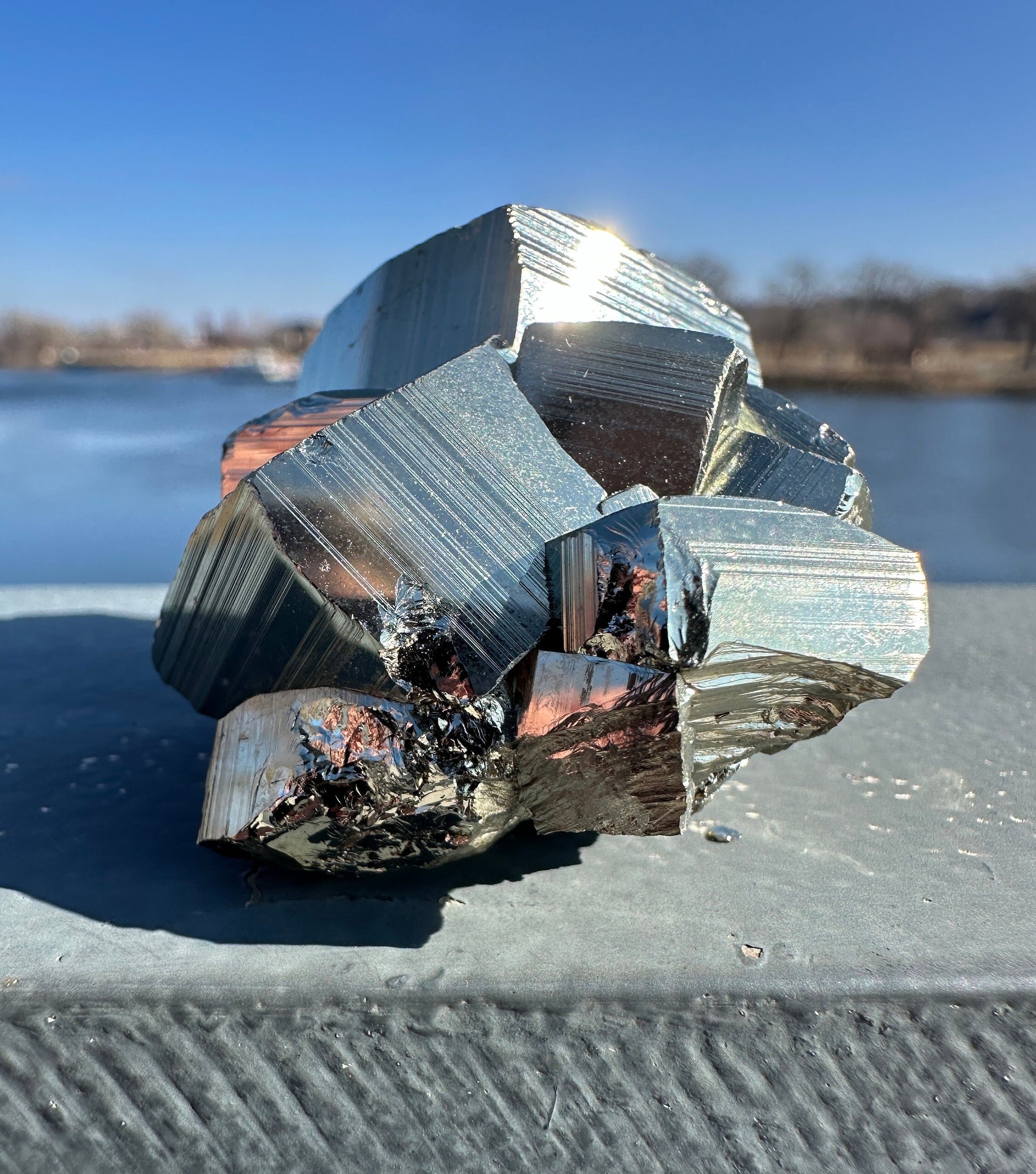 Pyrite Cluster | Raw Pyrite Crystal | Meditation | Pyrite Chunk | Fool's Gold | Home Decor Crystal | Gold Crystal | Gift