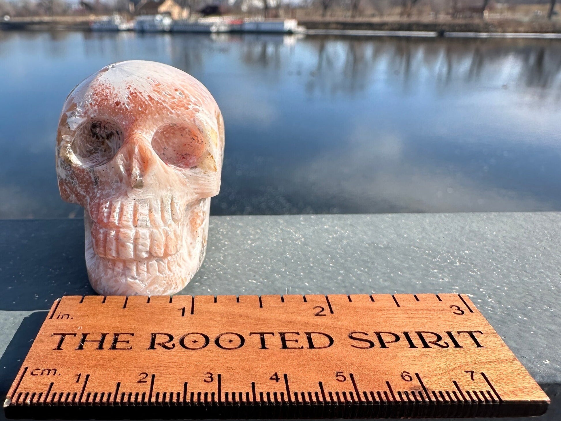 Pink Scolecite Skull | Heart Chakra | Connection | Love | Spirituality