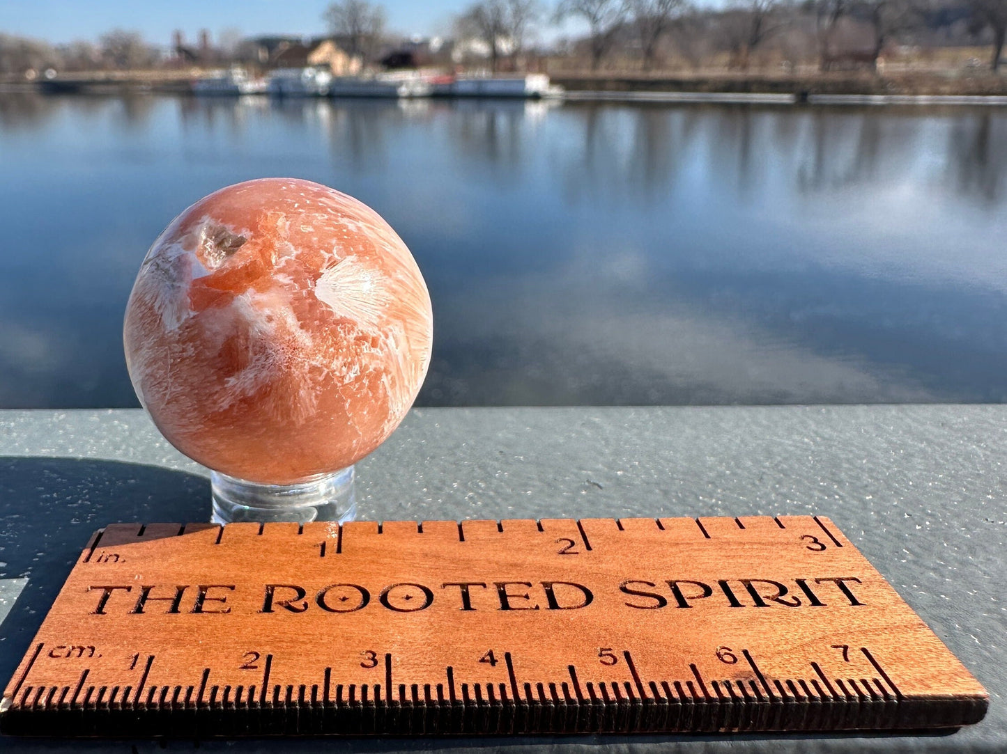 33mm Pink Scolecite Sphere | Heart Chakra | Connection | Love | Spirituality