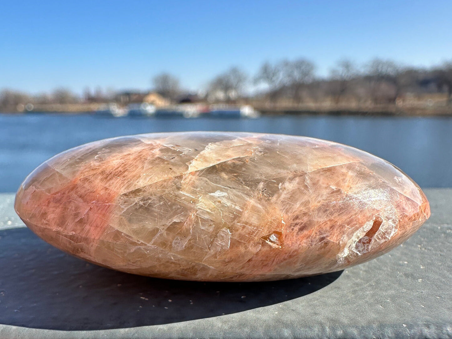 Gorgeous Indian Moonstone Palm Stone | Tucson Exclusive