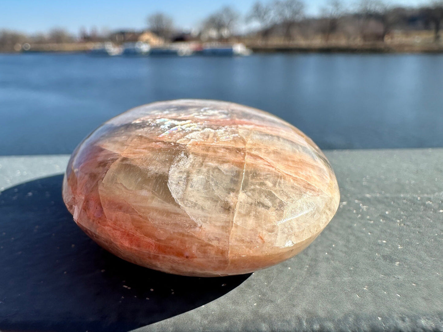 Gorgeous Indian Moonstone Palm Stone | Tucson Exclusive