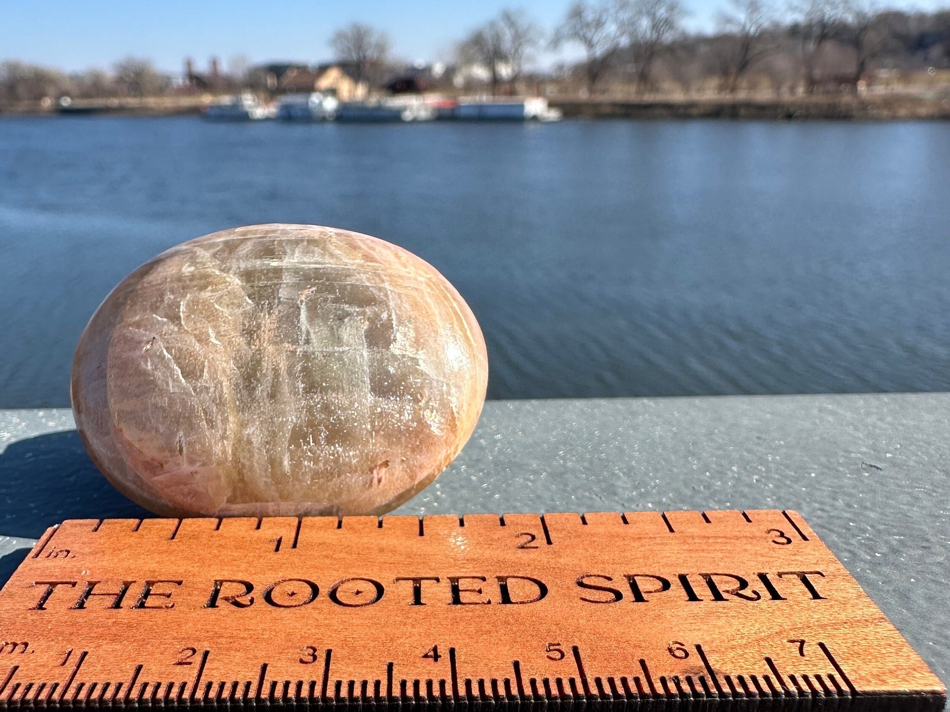 Gorgeous Indian Moonstone Palm Stone | Tucson Exclusive