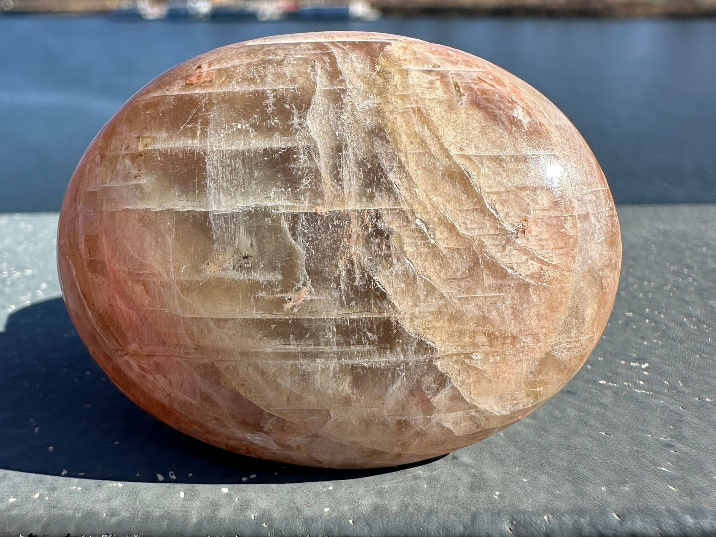 Gorgeous Indian Moonstone Palm Stone | Tucson Exclusive