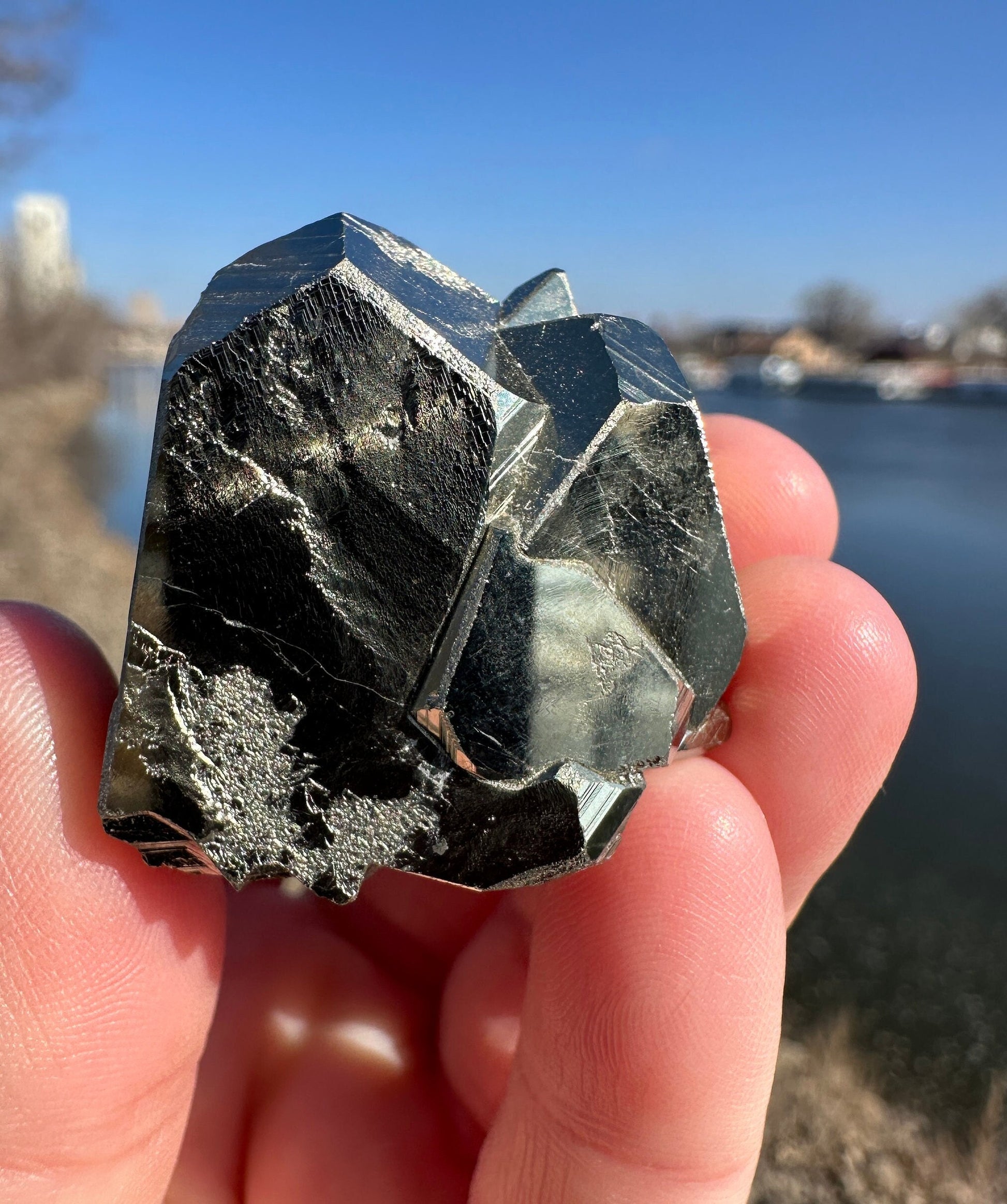 Pyrite Cluster | Raw Pyrite Crystal | Meditation | Pyrite Chunk | Fool's Gold | Home Decor Crystal | Gold Crystal | Gift