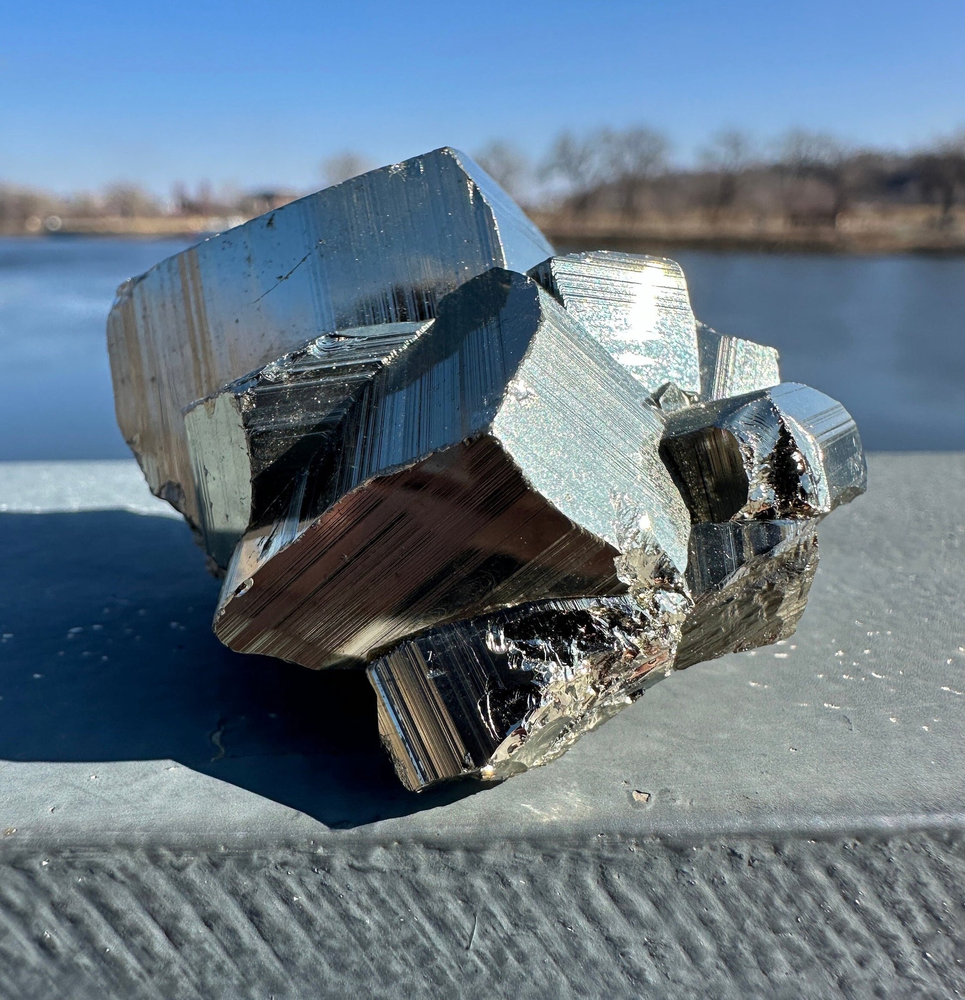 Pyrite Cluster | Raw Pyrite Crystal | Meditation | Pyrite Chunk | Fool's Gold | Home Decor Crystal | Gold Crystal | Gift